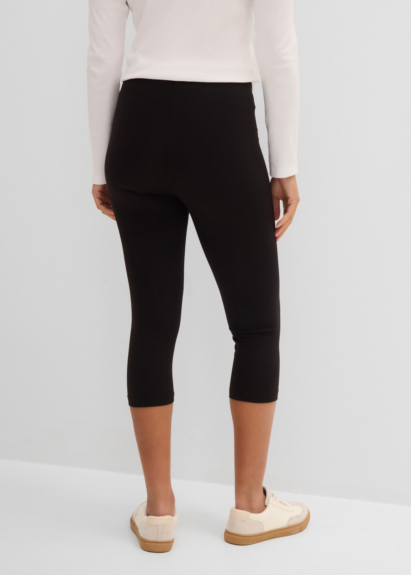 bonprix Caprileggings  Skinny Fit, mit Elasthan-Anteil, im 2er-Pack, in mehreren Größen