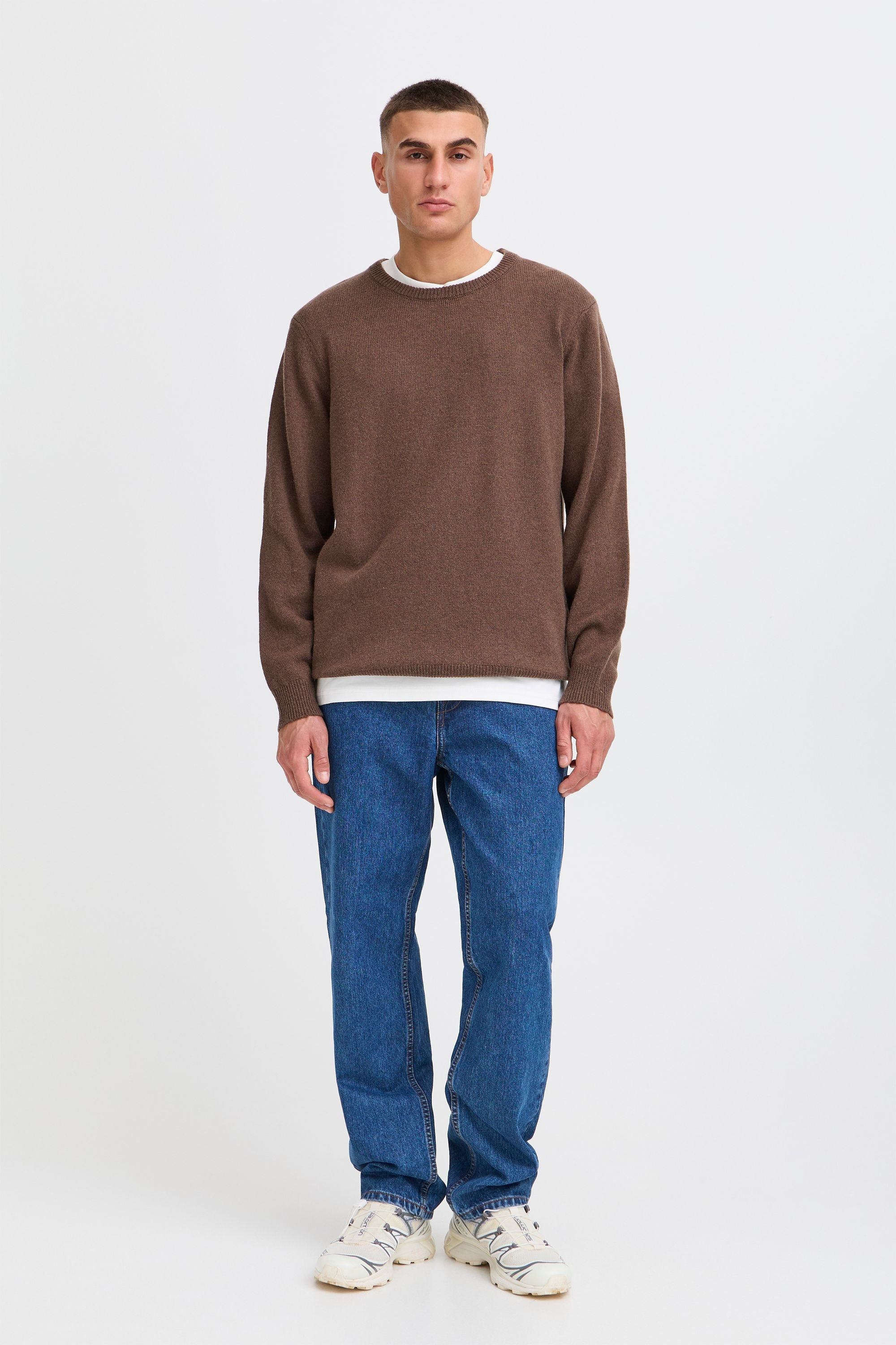 !Solid Strickfleece-Pullover »Strickpullover SDRICK«