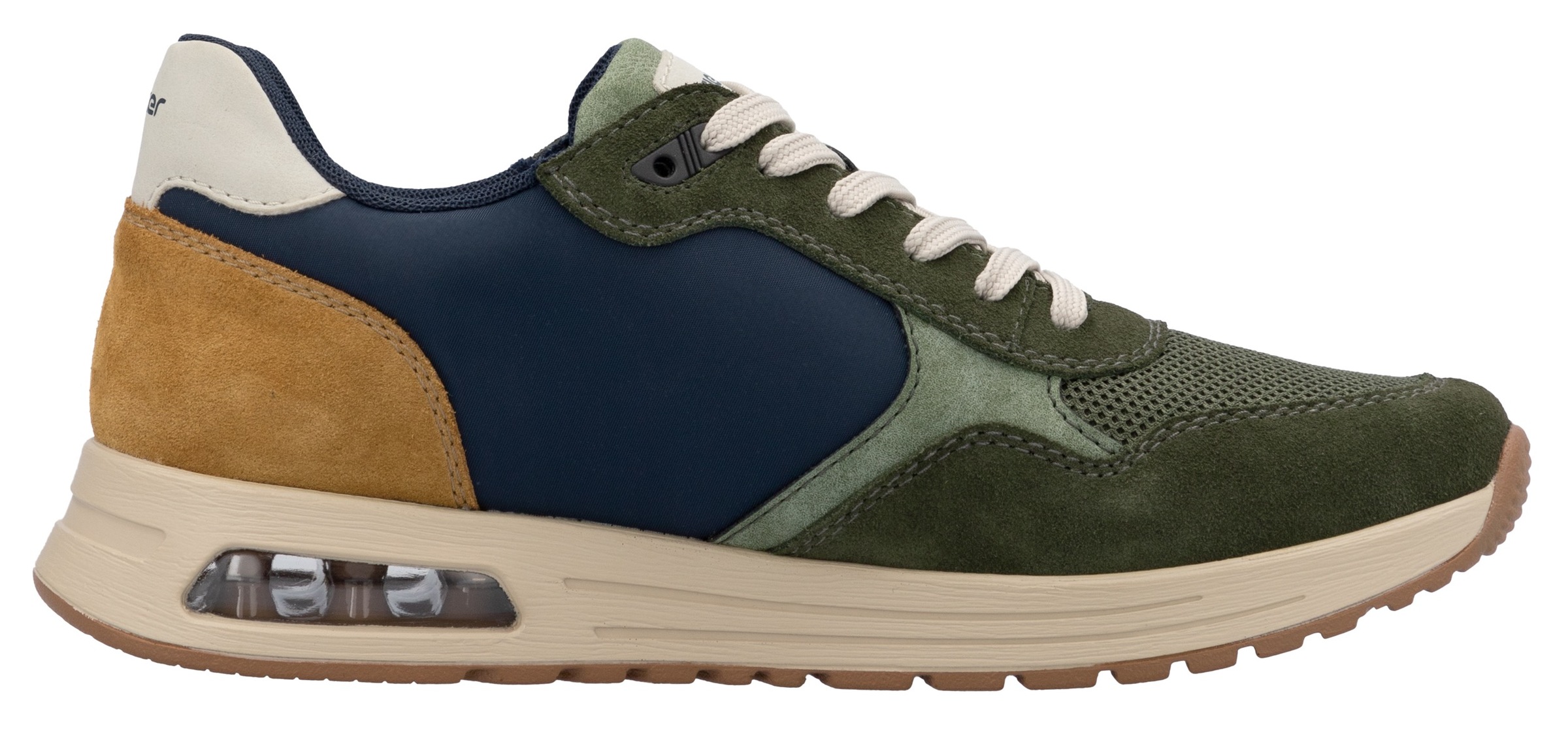 Rieker Sneaker, Schnürschuh, Halbschuh, Freizeitschuh mit gepolstertem Schaftrand