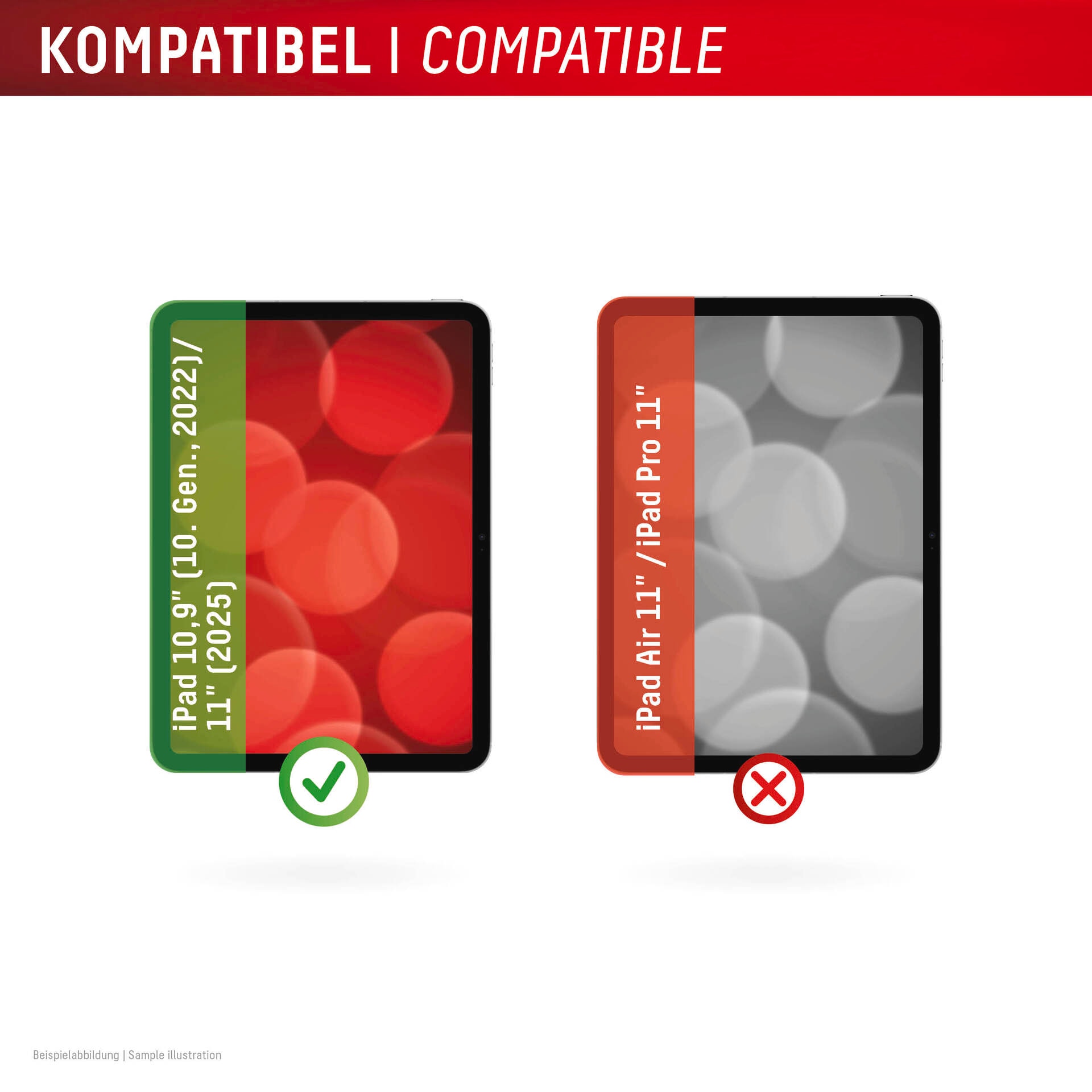 Displex Displayschutzglas »Tablet Real Glass« für Apple iPad 10,9'' (10. Gen.) Displayschutzfolie, Schutzfolie, Bildschirmschutz, kratz- & stoßfest