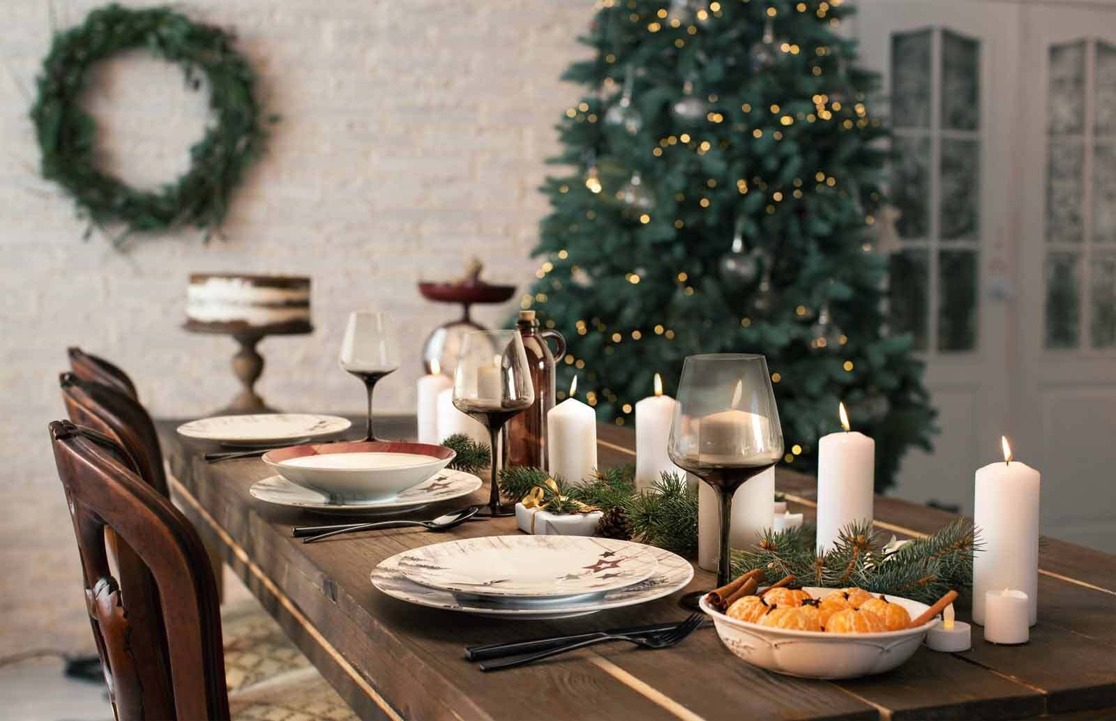 Seltmann Weiden Speiseteller »Speiseteller Life Christmas ø 28,3 cm 6er Set weiß-braun« Spülmaschinengeeignet, Mikrowellengeeignet, Ofenfest, Salamandergeeignet, Kühlschrankgeeignet, Gefrierschrankgeeignet