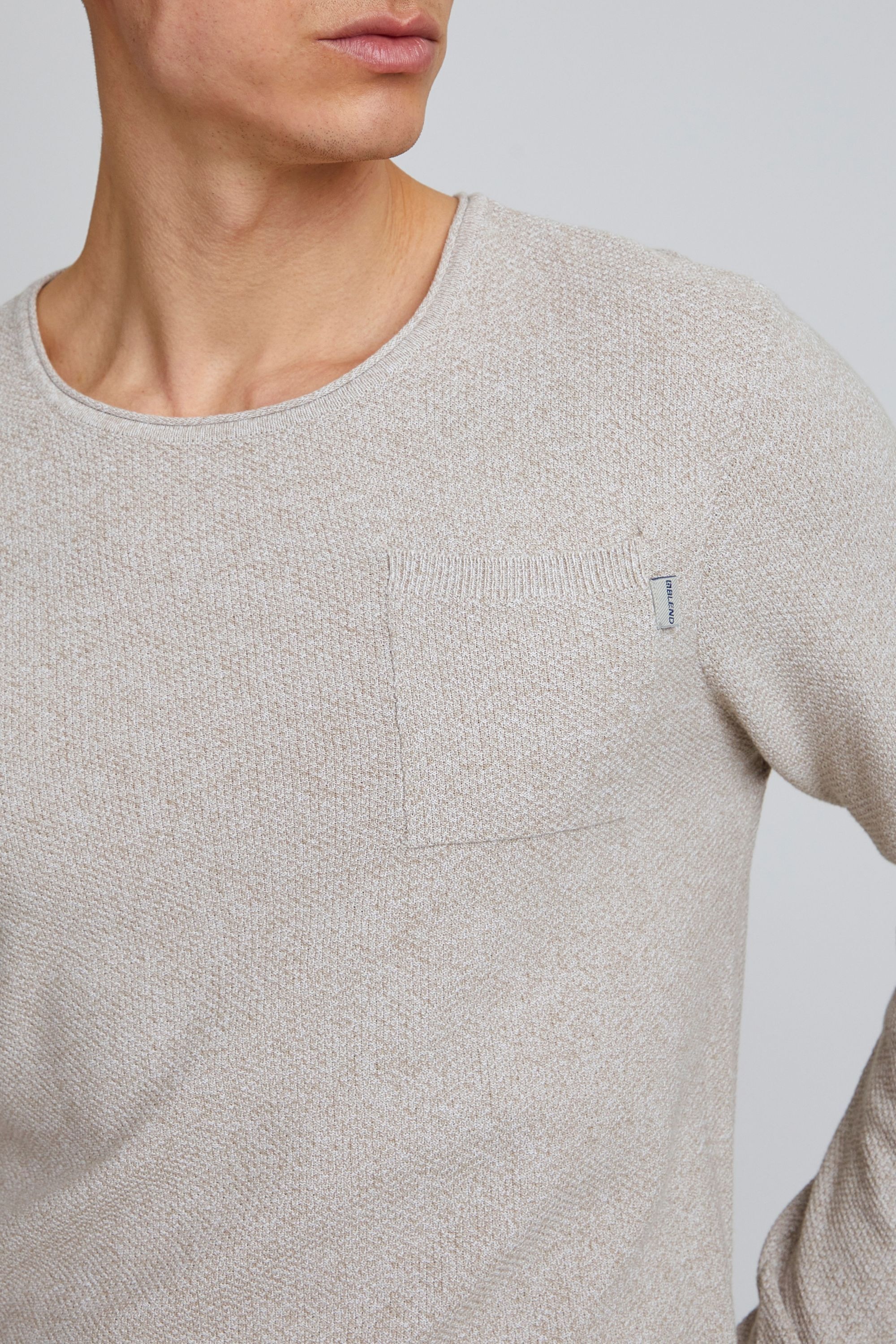 Blend Strickfleece-Pullover »Strickpullover bhpullover«
