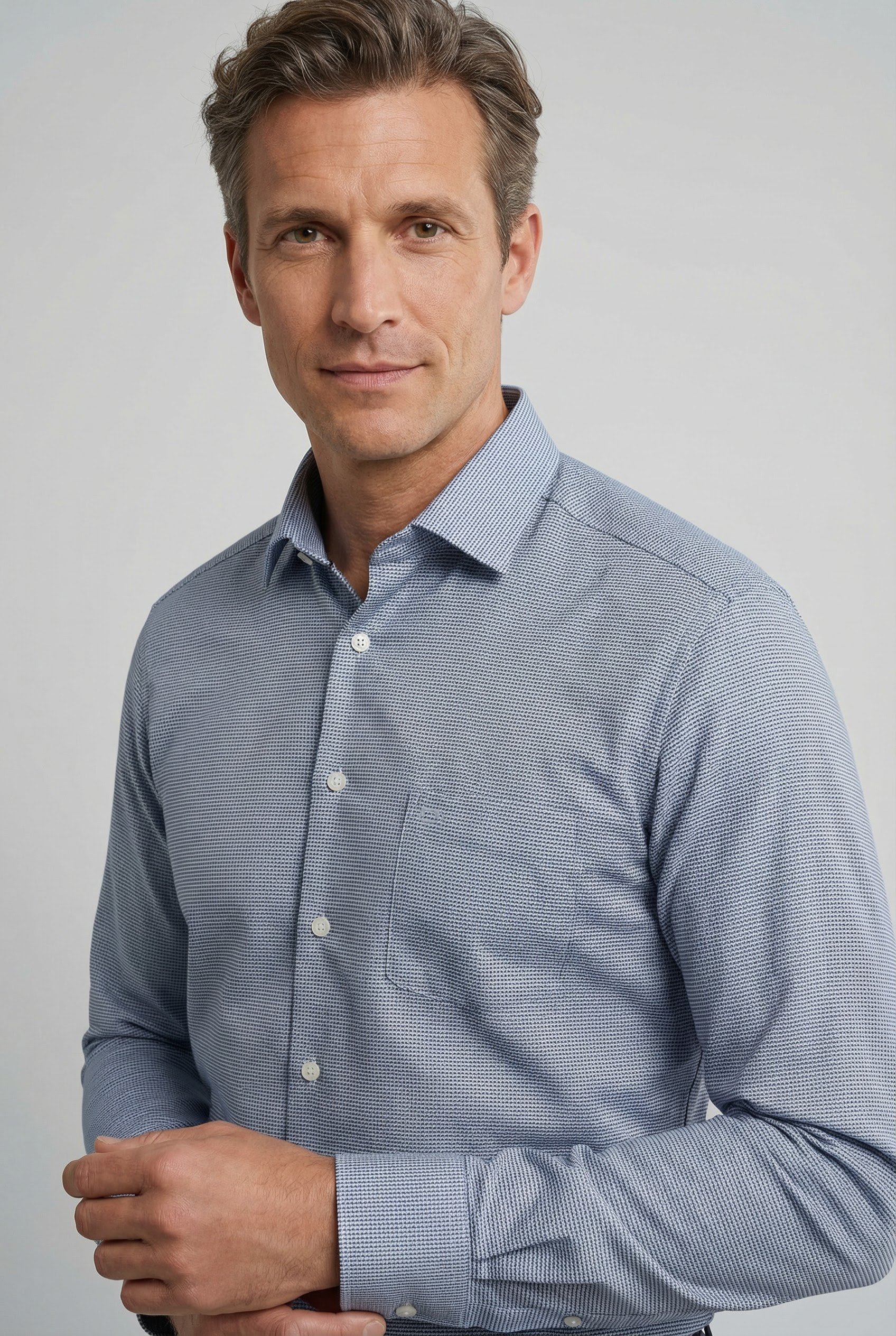 OLYMP Businesshemd »Luxor modern fit« modisch gemustert