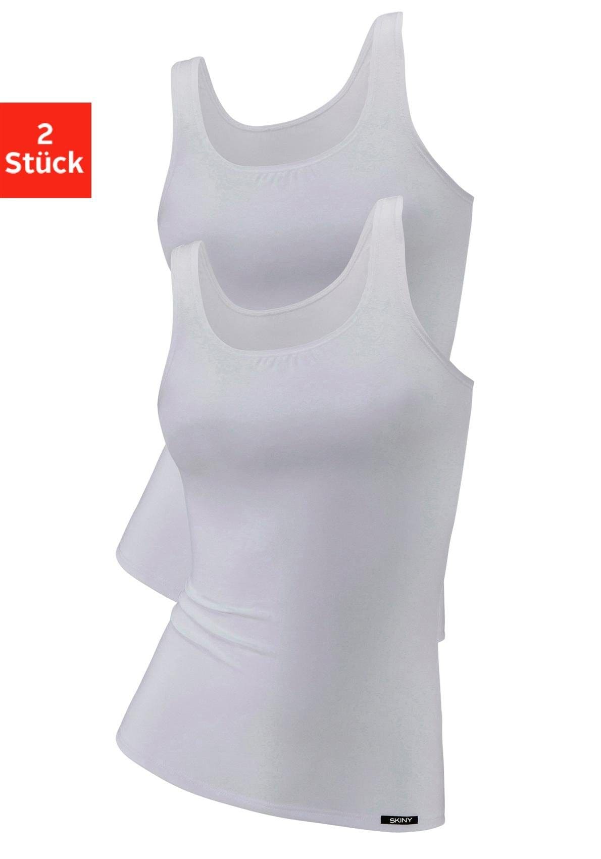 Skiny Unterhemd, (Packung, am Saum bestellen online Weblabel bei OTTO St.), kleinem 2 mit