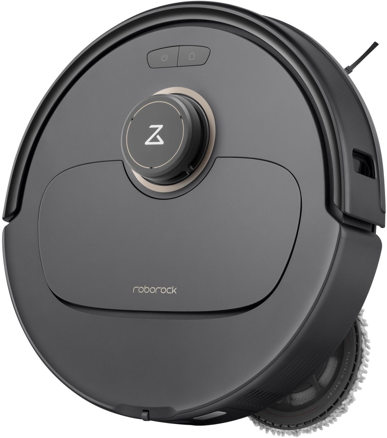 Roborock Nass-Trocken-Saugroboter »Roborock QREVO MaxV Black, FlexiArm Design, 7.000 PA HyperForce«, heißwasser Mopp-Wäsche, Reactive AI Hinderniserkennung