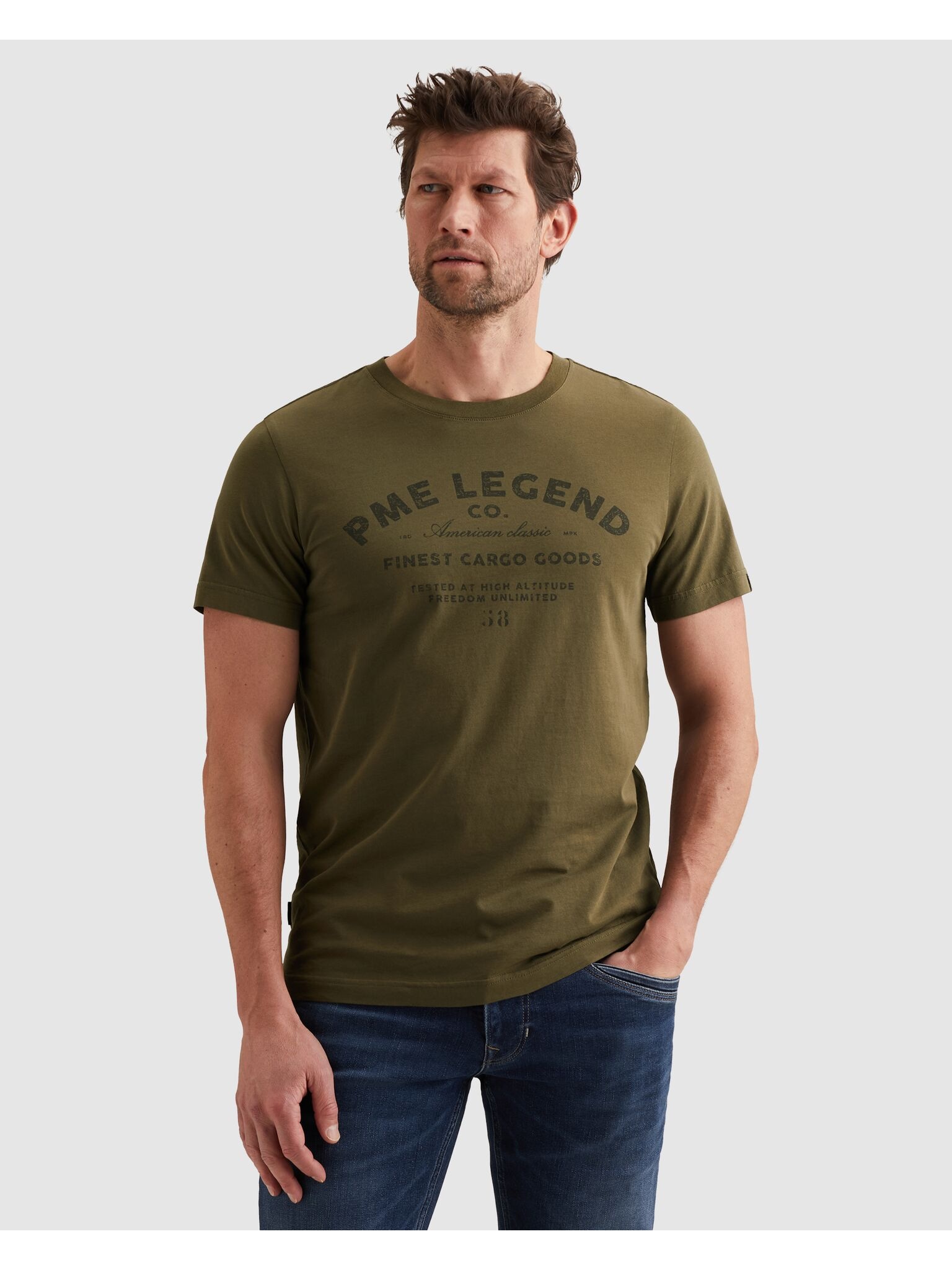 PME LEGEND T-Shirt »Short Sleeve Play Single Jersey Graphic« aus reiner Baumwolle, Rundhals
