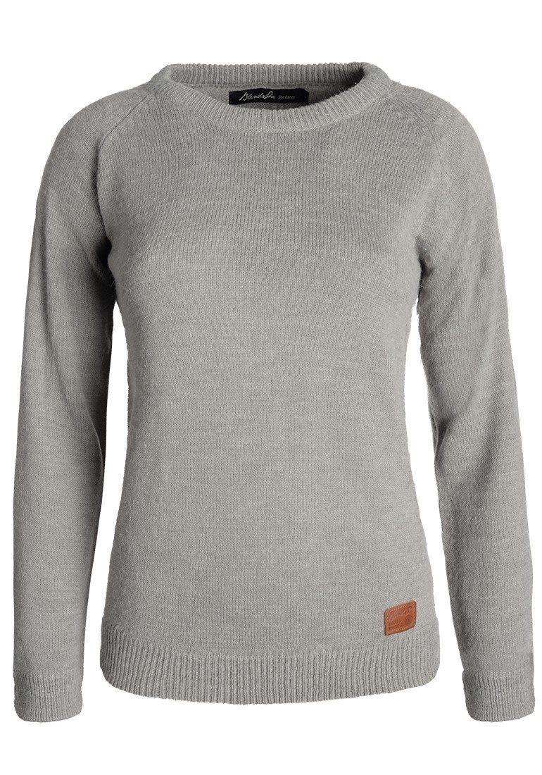 Blendshe Strickpullover »Nele«, Strickpulli mit Rundhalsausschnitt