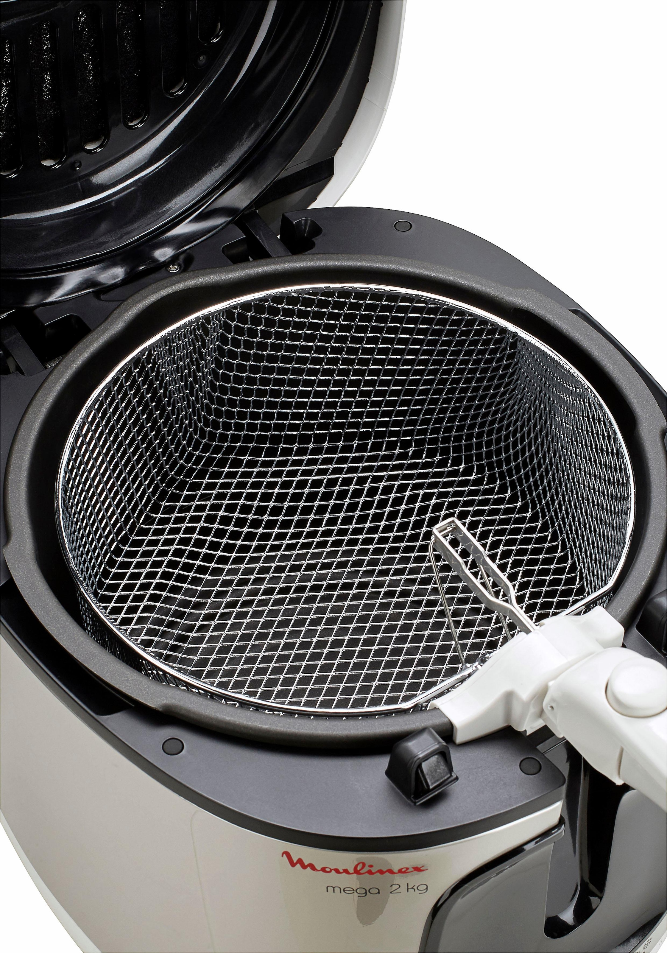 Moulinex Fritteuse »Mega«, 2100 W, Kapazität 2 kg, für 8 Personen, Anti-Geruchs-Filter, AM4800