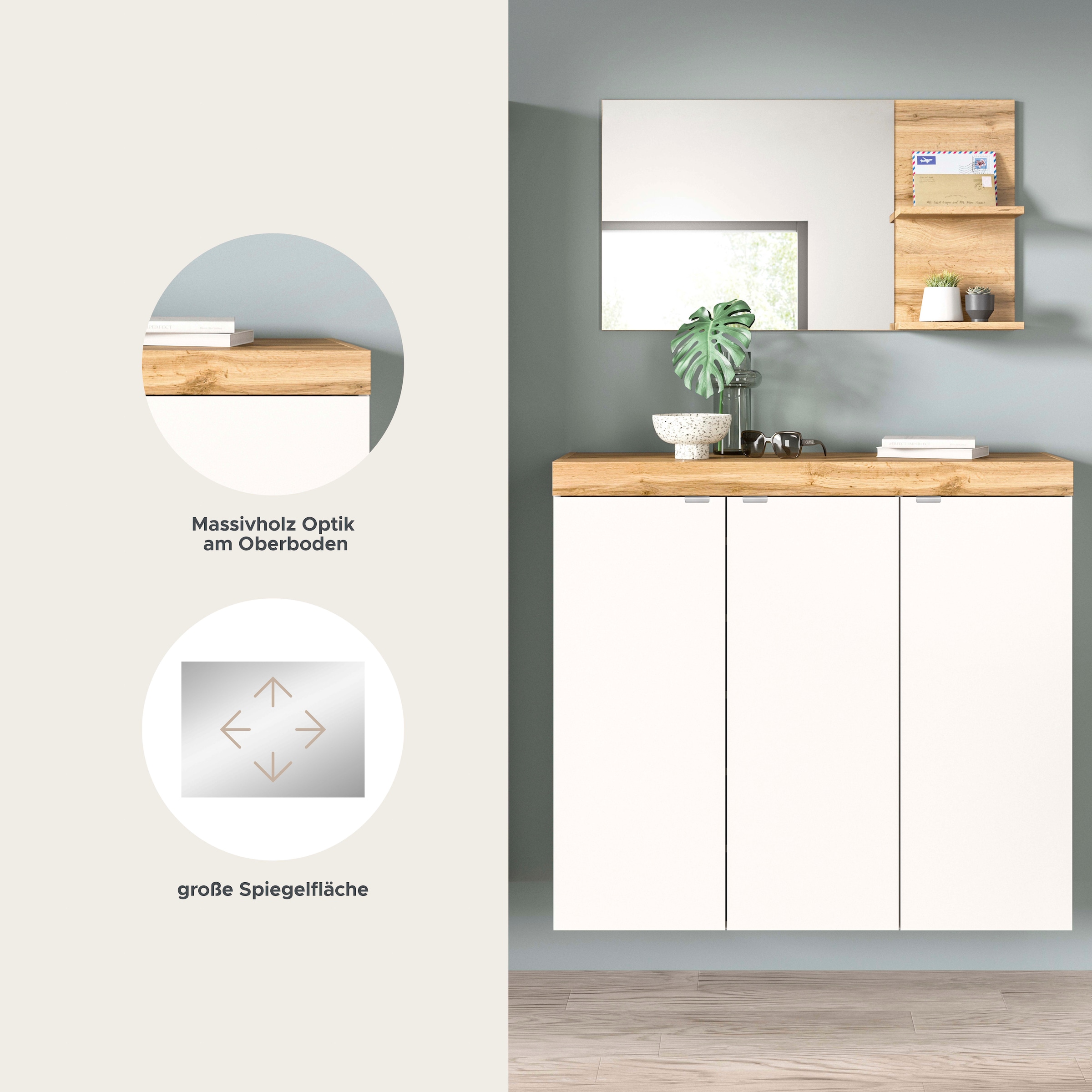 OTTO home Garderoben-Set »MAMBO II, 2-teilig, hängend oder stehend montierbar« 2 Stk. tlg.