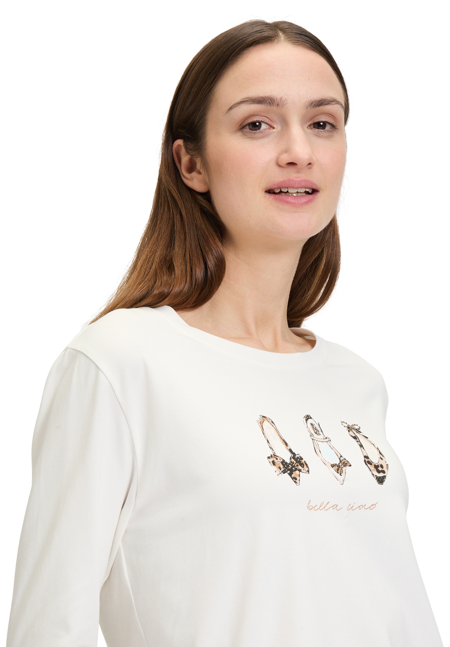 Betty&Co Langarmshirt »Casual-Shirt mit Print«