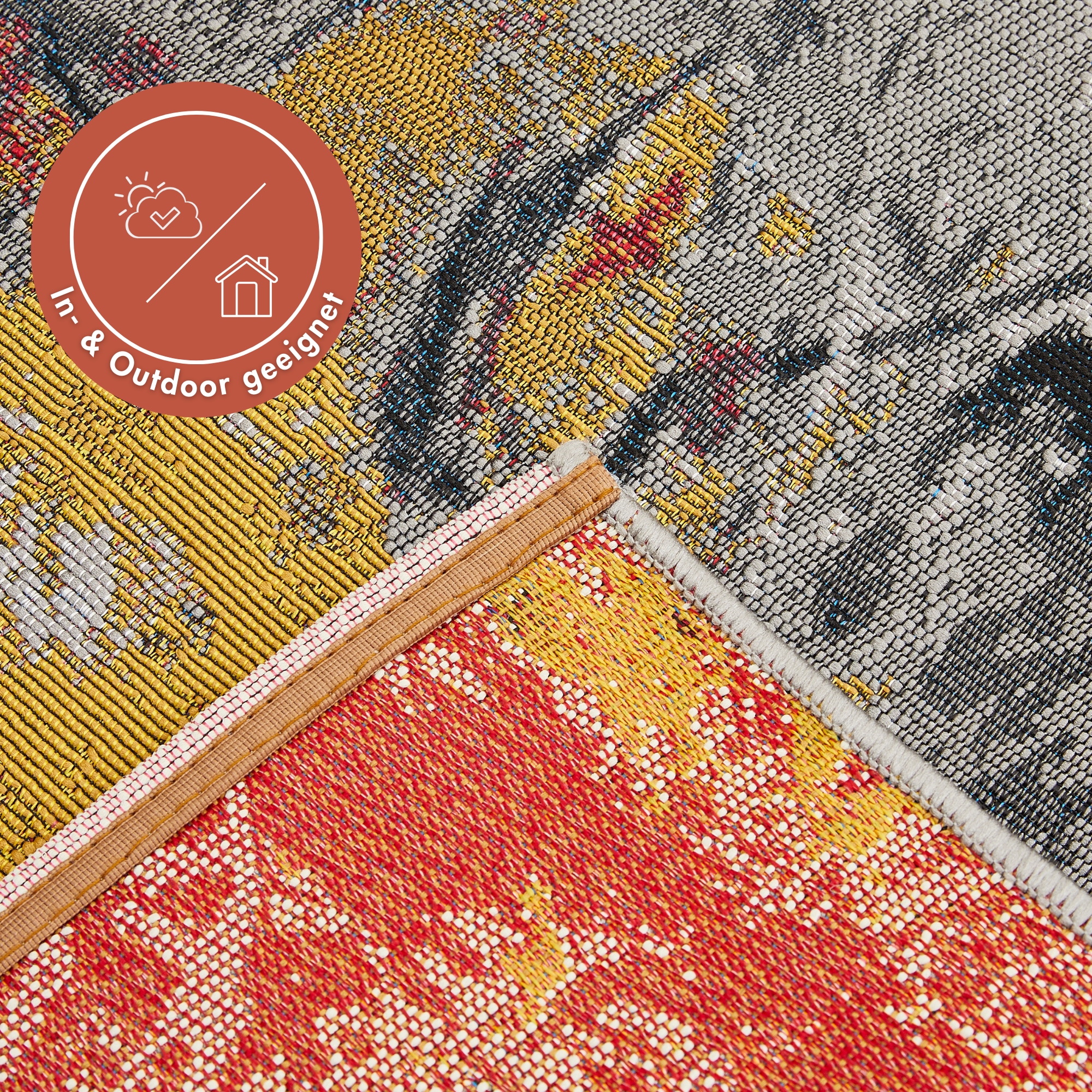 Andiamo Teppich »Portland«, rechteckig, 3 mm Höhe, modernes Design, In- und Outdoor geeignet, Balkon, Terrasse