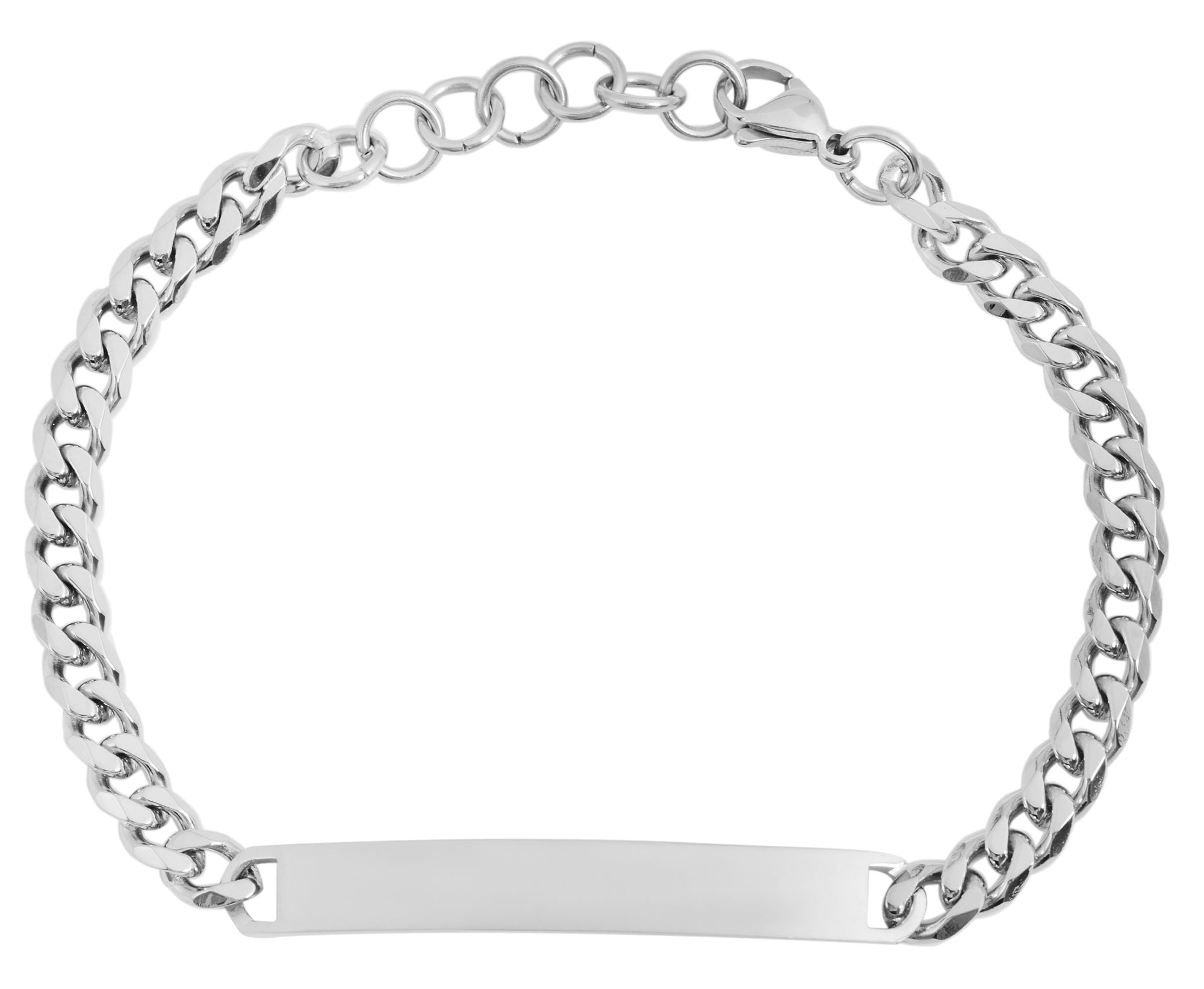 Adelia´s Panzerarmband »Damen Armband ¿ Panzerarmband aus Edelstahl 18 cm«