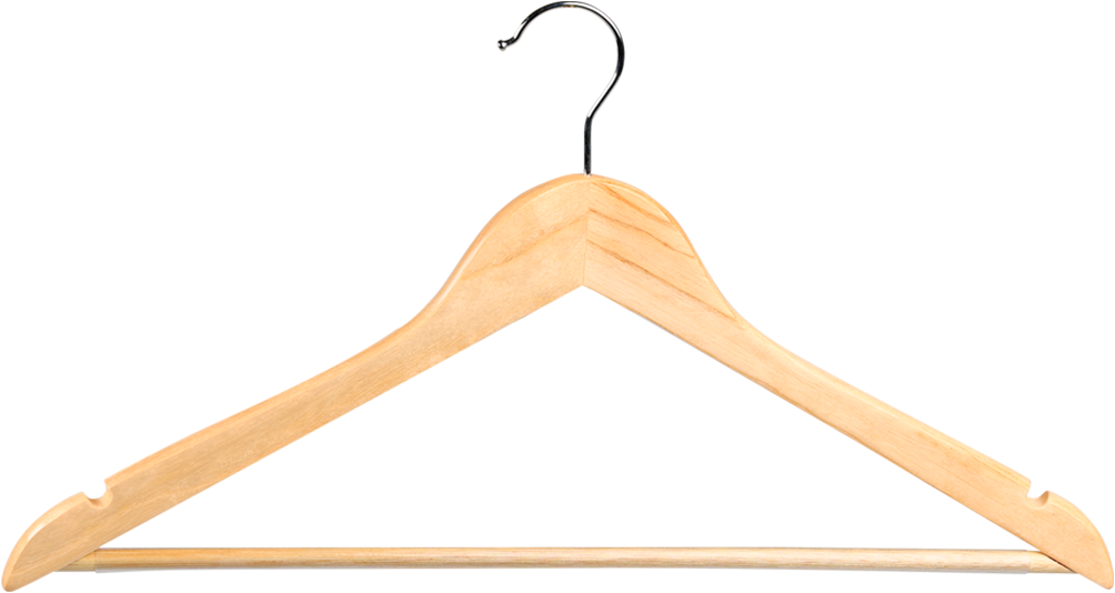 KESPER® Kleiderbügel »Formkleiderbügel, 8er Set, FSC« mit rutschfestem Hosensteg und praktischen Rockkerben