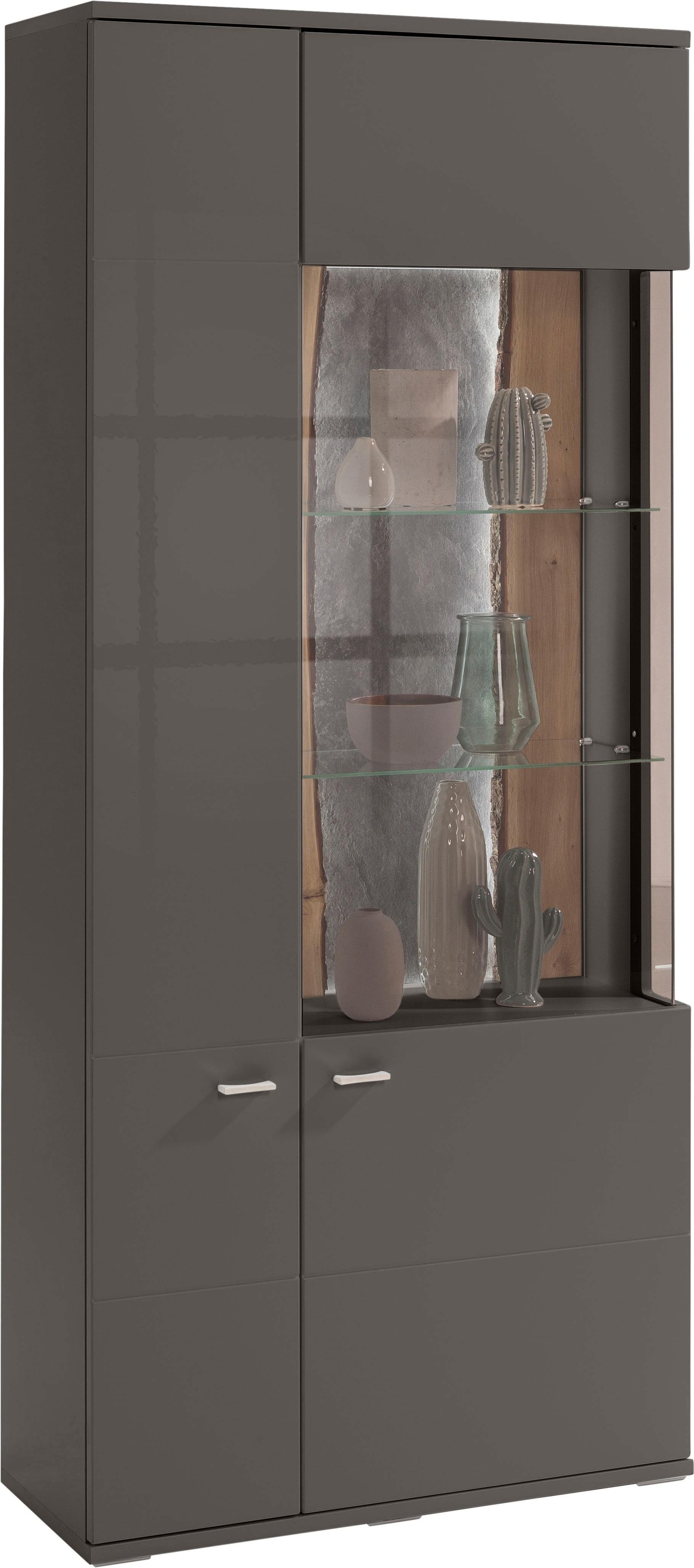 set one by Musterring Stauraumvitrine »TACOMA«, Typ 05/06, Höhe 207, 4 cm, mit getönter Glastür