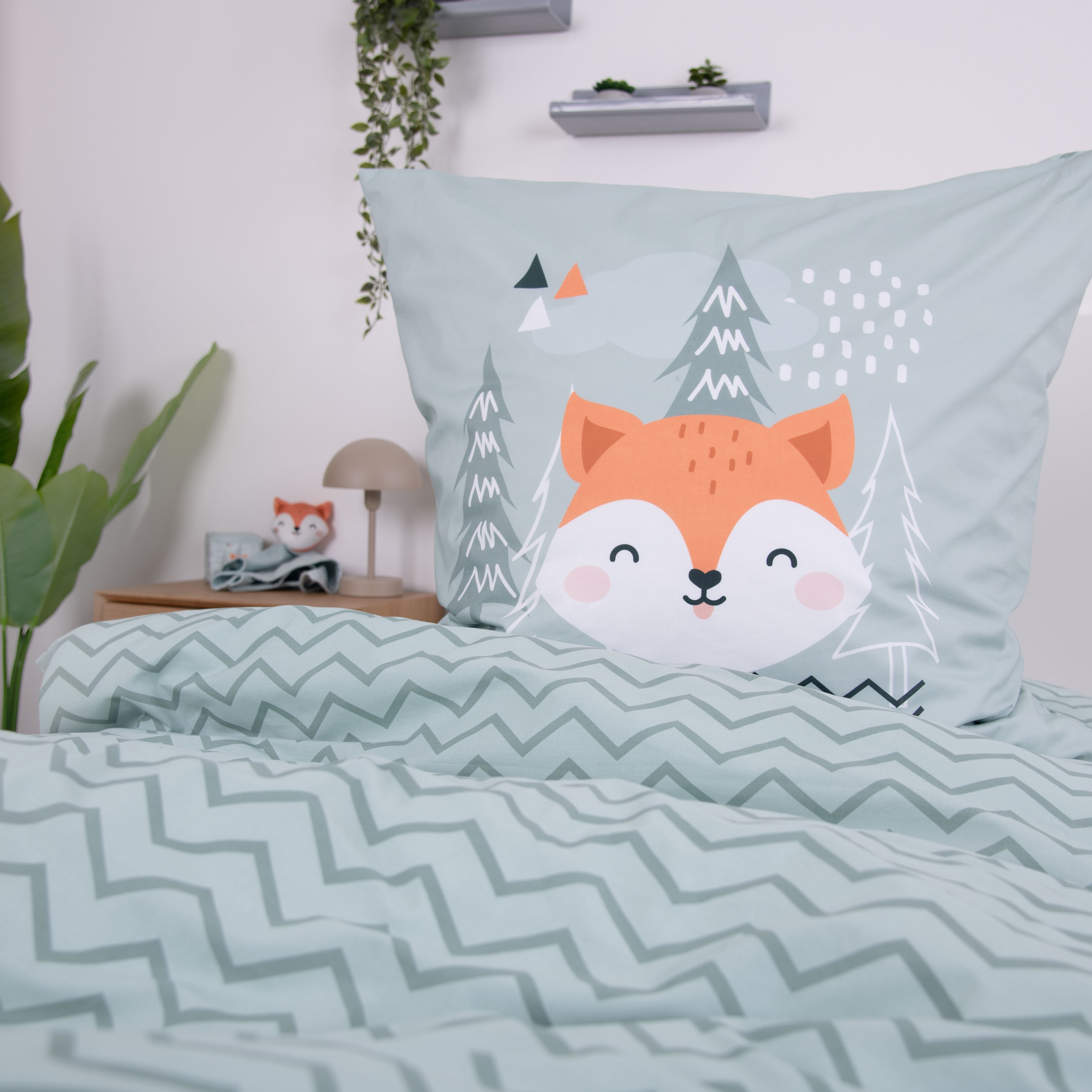 Baby Best Wendebettwäsche »Young Collection Nordic Forest« 2 Stk. mit tollem Wendemotiv