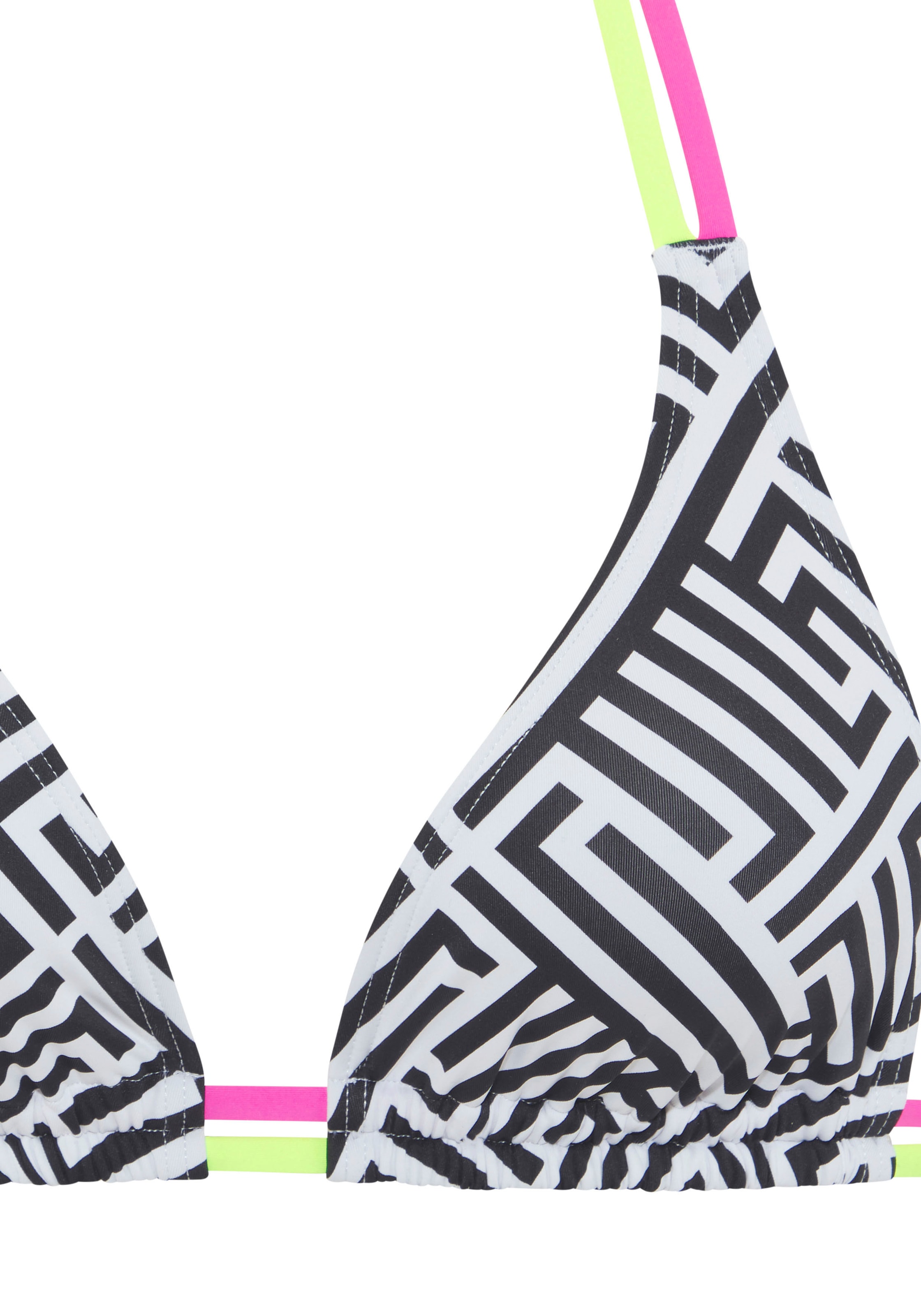 Buffalo Triangel-Bikini-Top »Gioletta«, mit modischen Kontrastträgern