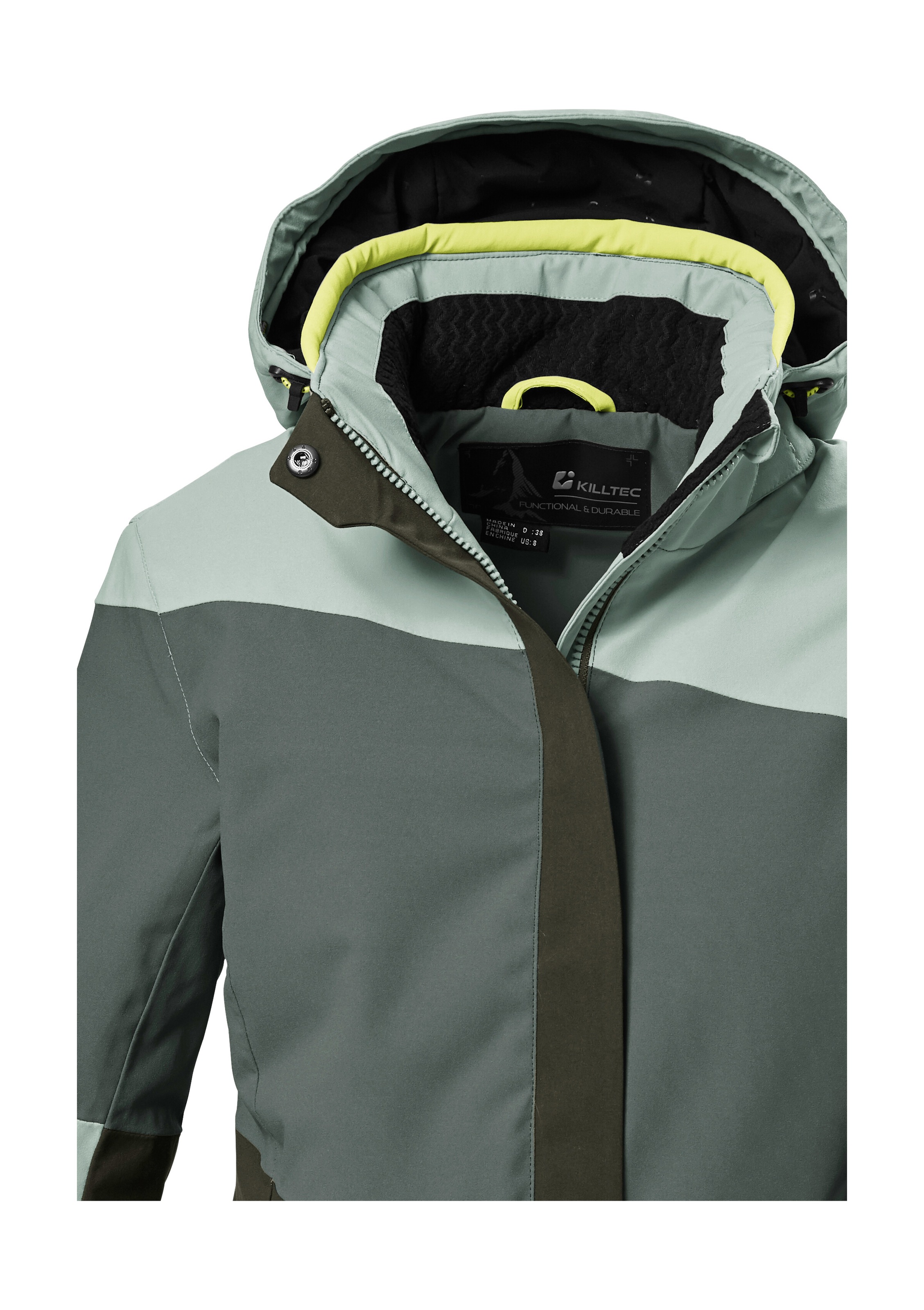 Killtec Skijacke »KSW 67 WMN SKI JCKT«, Damen Skijacke: wasserdicht, atmungsaktiv, abnehmbare Kapuze