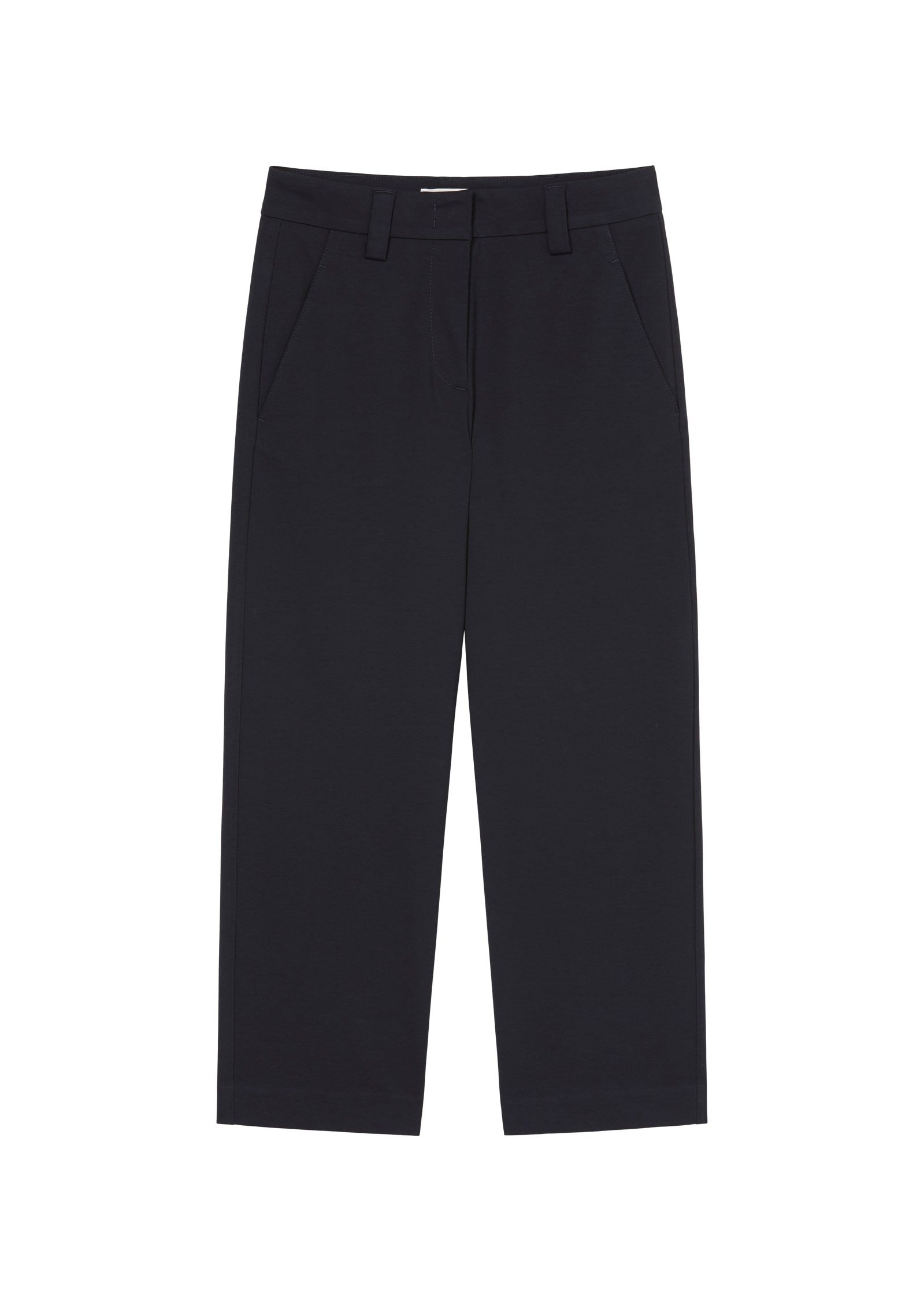 Marc O'Polo Jerseyhose, Leicht verkürzte Form, Wide Leg