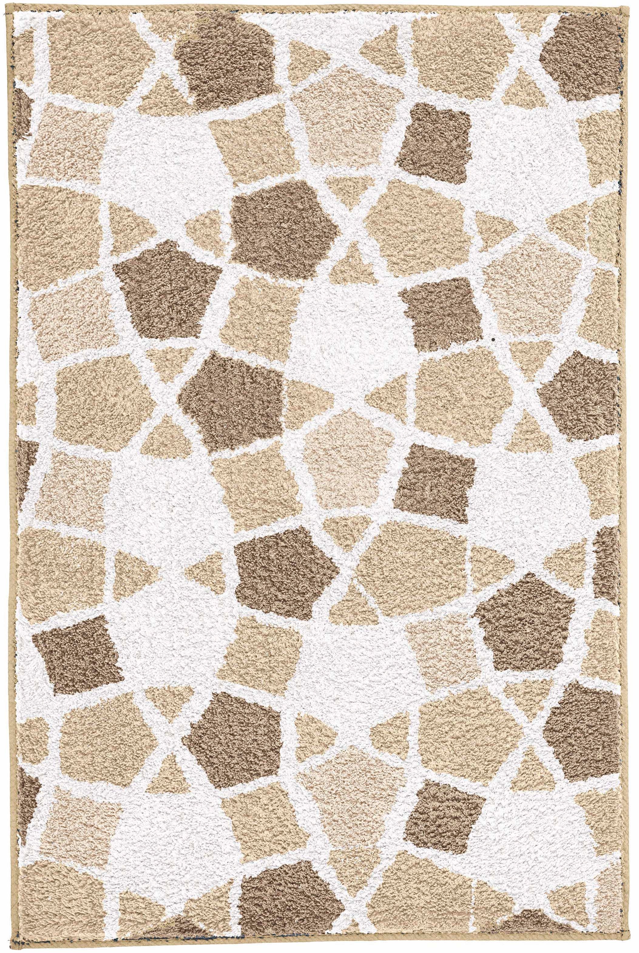 Kleine Wolke Badematte »Sintra«, rutschhemmend beschichtet, fußbodenheizungsgeeignet, Badteppich, modernes Mosaikdesign
