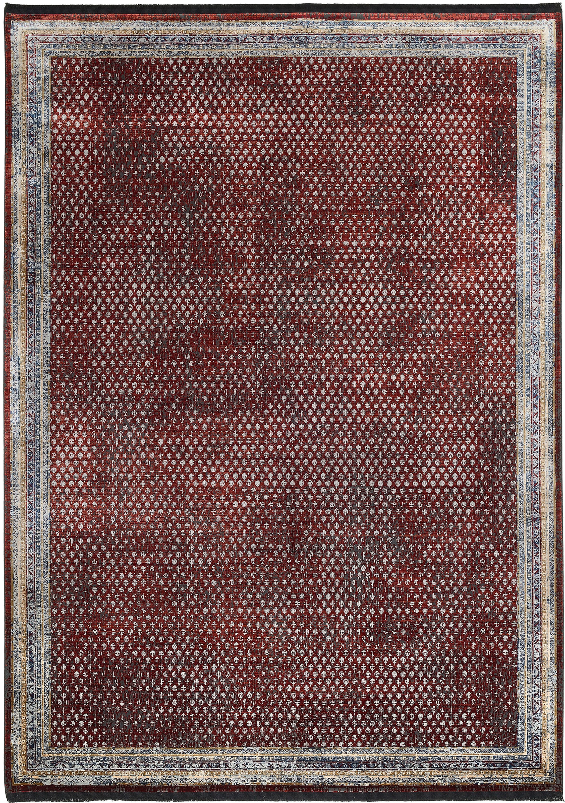 WK WOHNEN Teppich »POINTS«, rechteckig, 7 mm Höhe, hochwertiger Materialmix mit seidigem Glanz