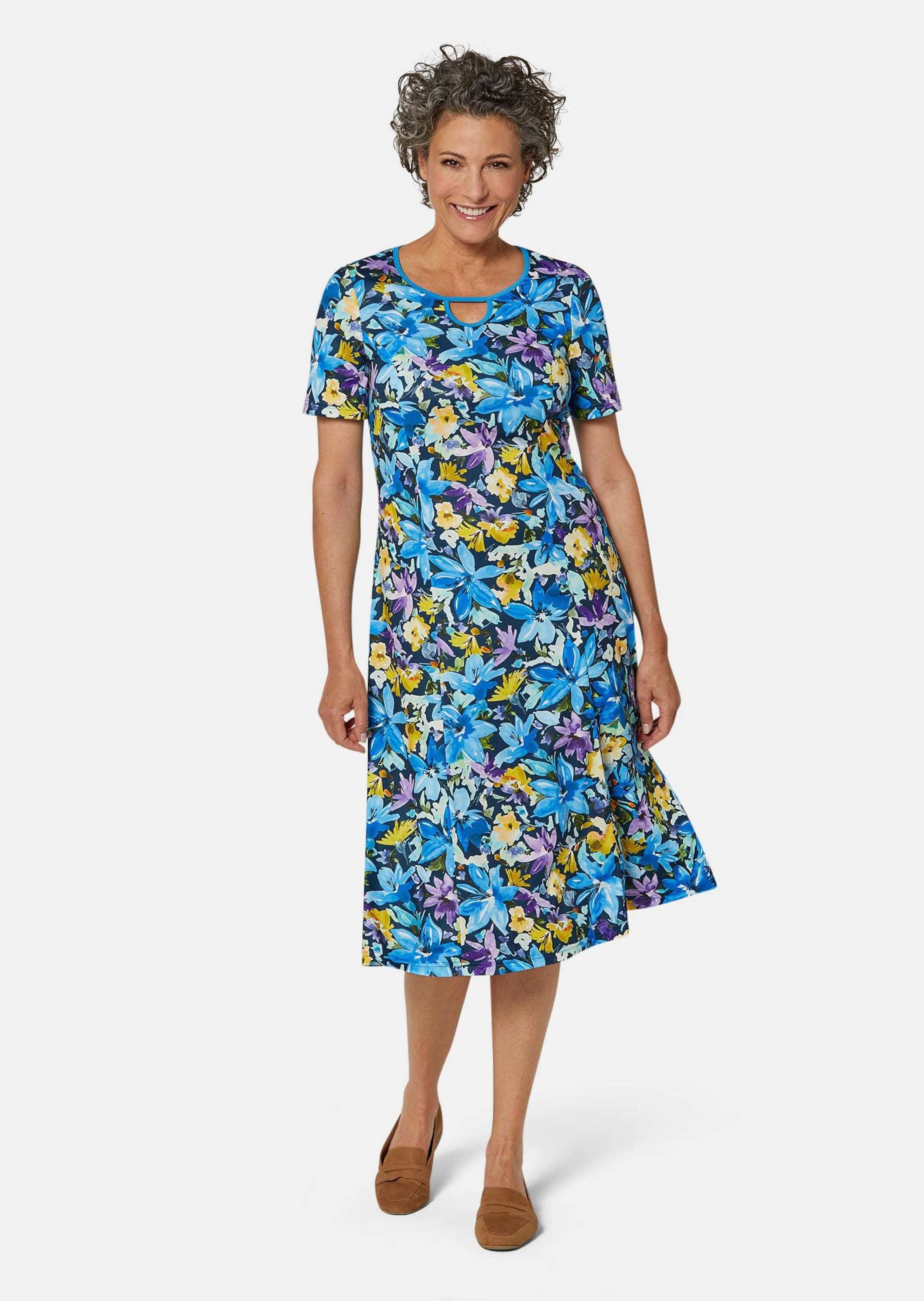 GOLDNER Sommerkleid »Freizeitkleid mit hochwertigem Druck« Ohne