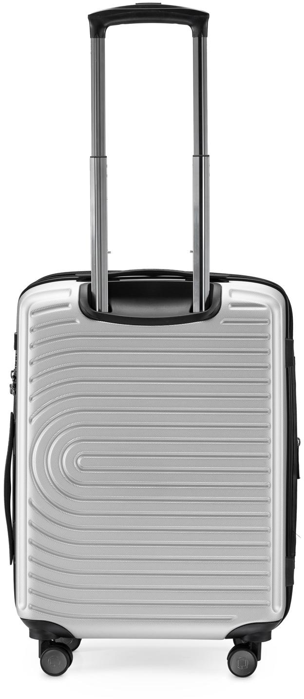 Hauptstadtkoffer Hartschalen-Trolley »Mitte, weiß, 55 cm«, 4 Rollen, Hartschalen-Koffer Handgepäck-Koffer TSA Schloss Volumenerweiterung