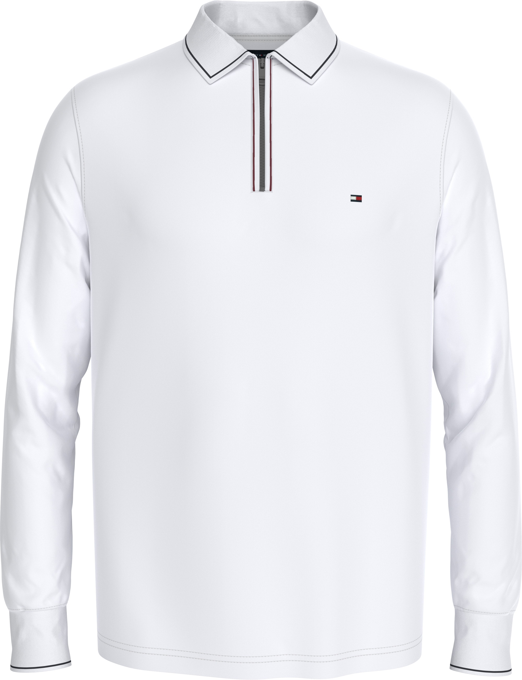 Tommy Hilfiger Langarm-Poloshirt »LS ZIP RWB DETAIL REG POLO«