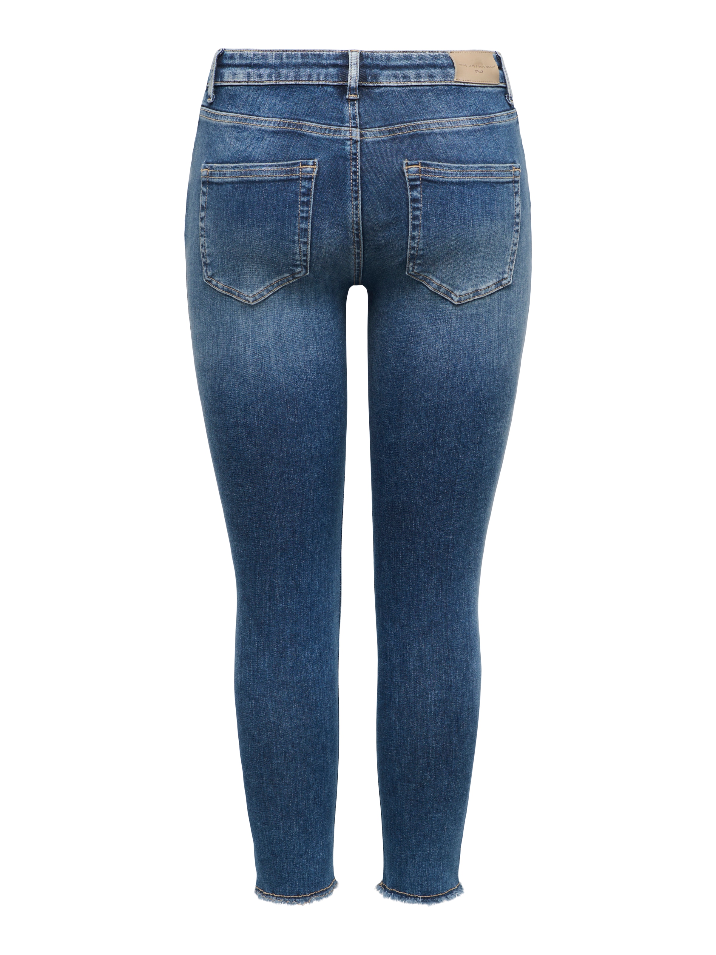 ONLY Skinny-fit-Jeans »ONLBLUSH MID SK ANK RW DNM DOT622 NOOS« Baumwollmischung, skinny fit