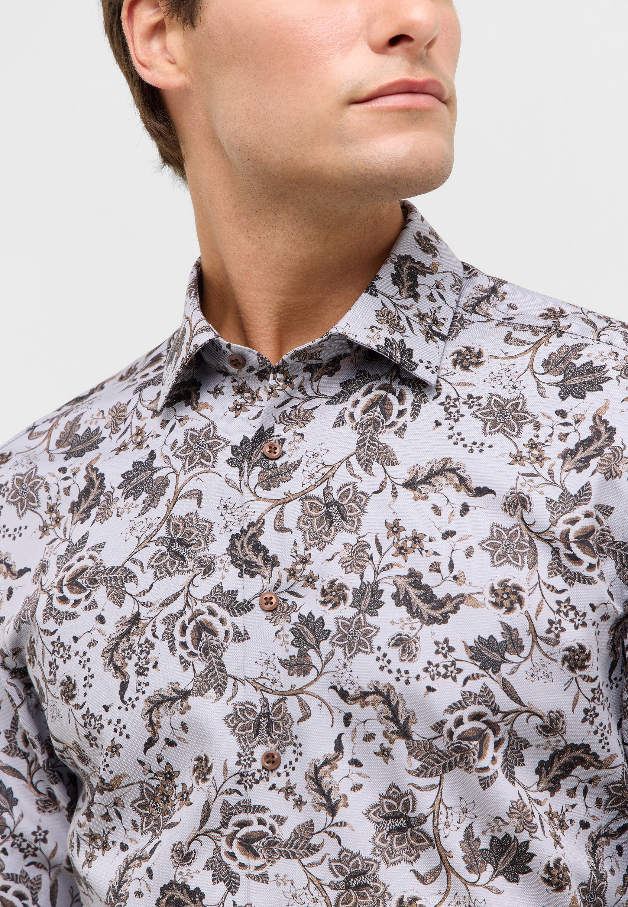 Eterna Langarmhemd »SLIM FIT« NON IRON (bügelfrei)