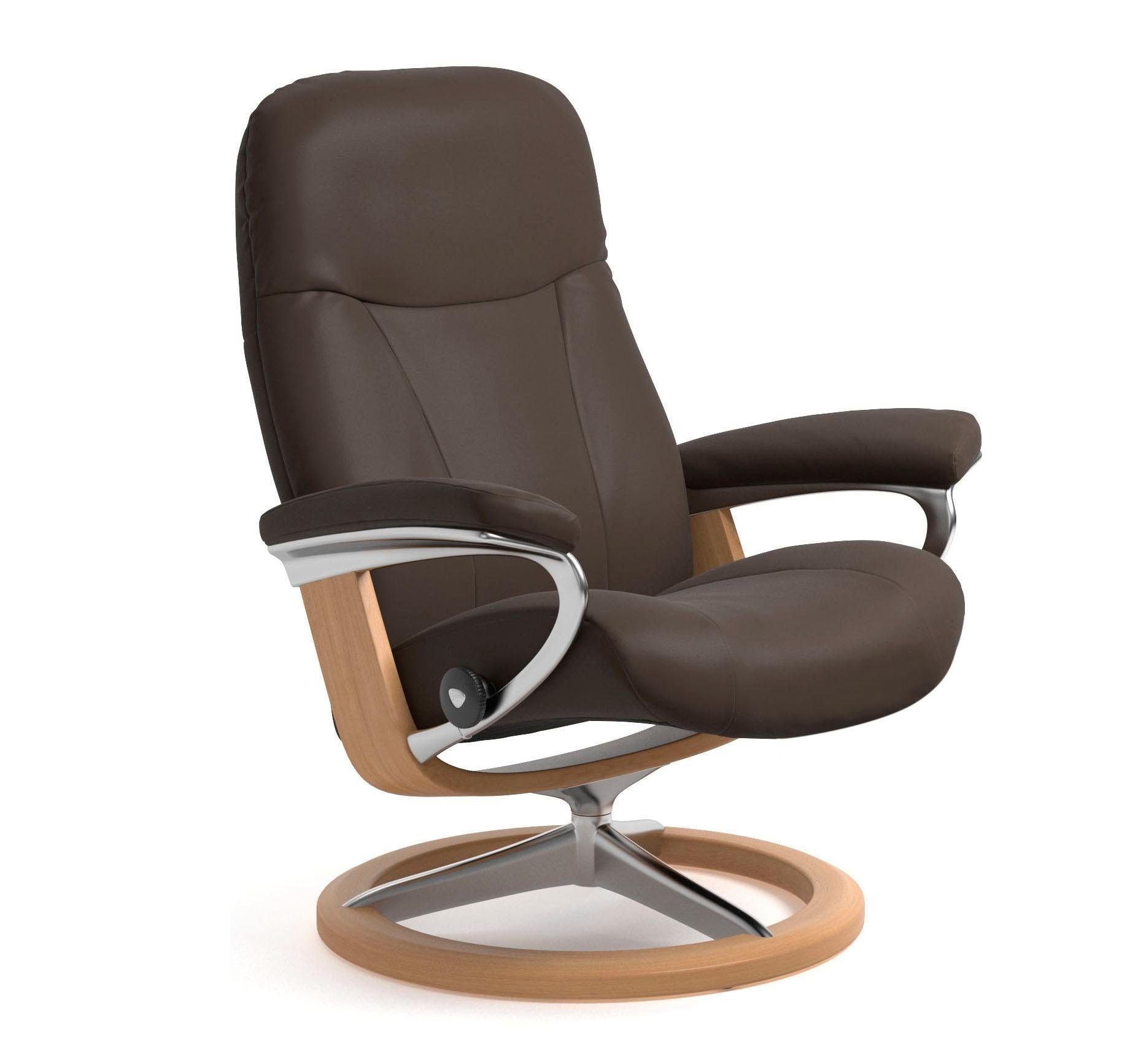 Stressless® Relaxsessel »Garda«, mit Signature Base, Größe L, Gestell Eichefarben