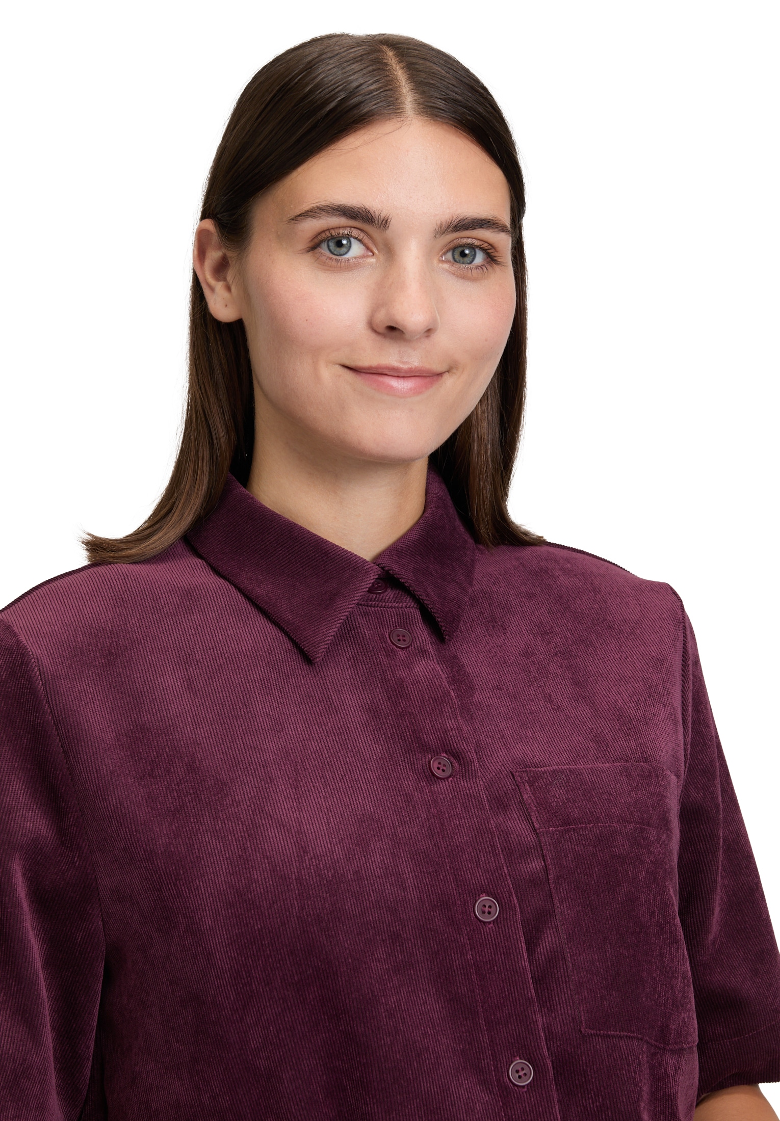 Betty&Co Hemdbluse »Hemdbluse mit aufgesetzten Taschen«