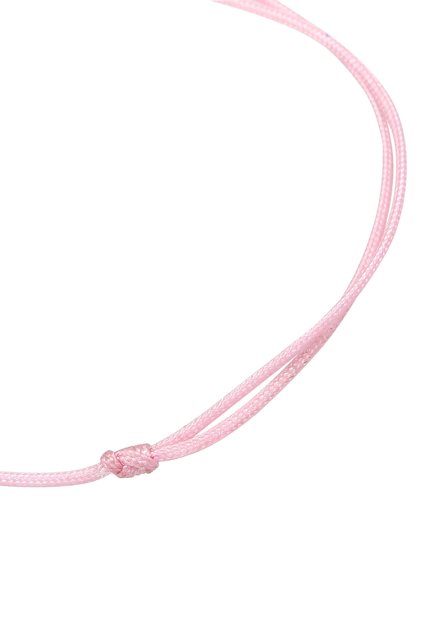 Elli Armkette »Armband Katze Nylonkette Rose 925 Sterling Silber«