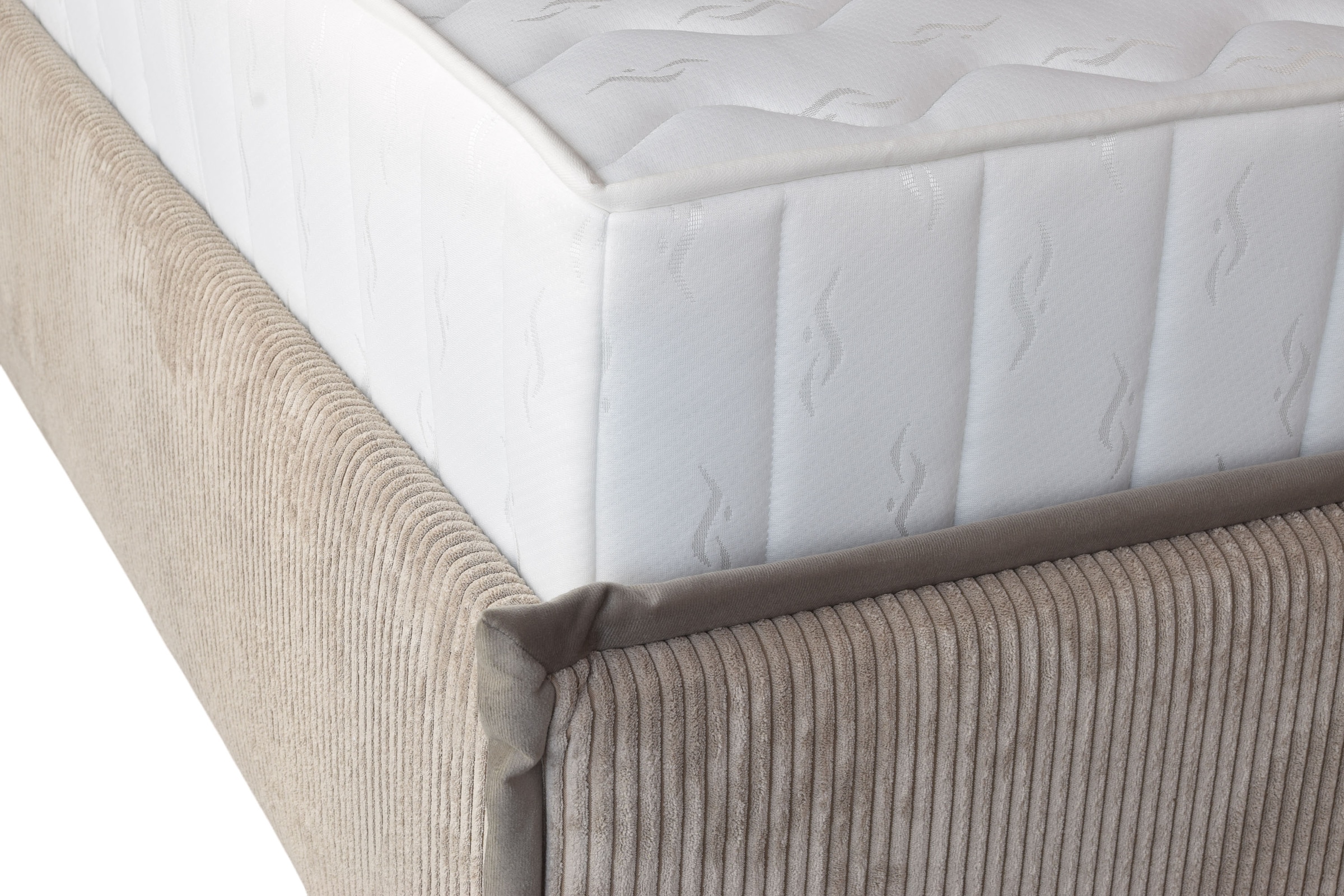 COLLECTION AB Polsterbett »Marla erhältlich in der Breite 180x200cm, mit Cordstoff bezogen« wahlweise mit Lattenrost und King-Matratze (28cm)