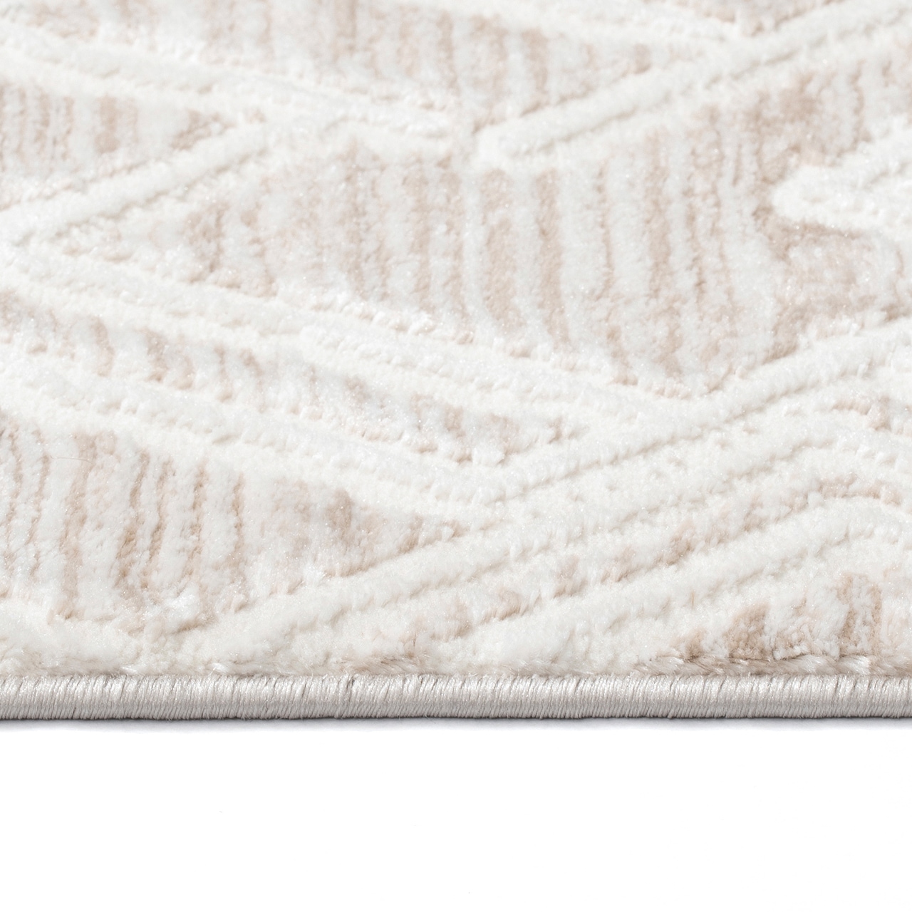 Sehrazat Teppich »Moda 1320 , auch als Läufer« rechteckig 11 mm Höhe Kurzflor, grafisches Hoch Tief  Muster, Wohnzimmer