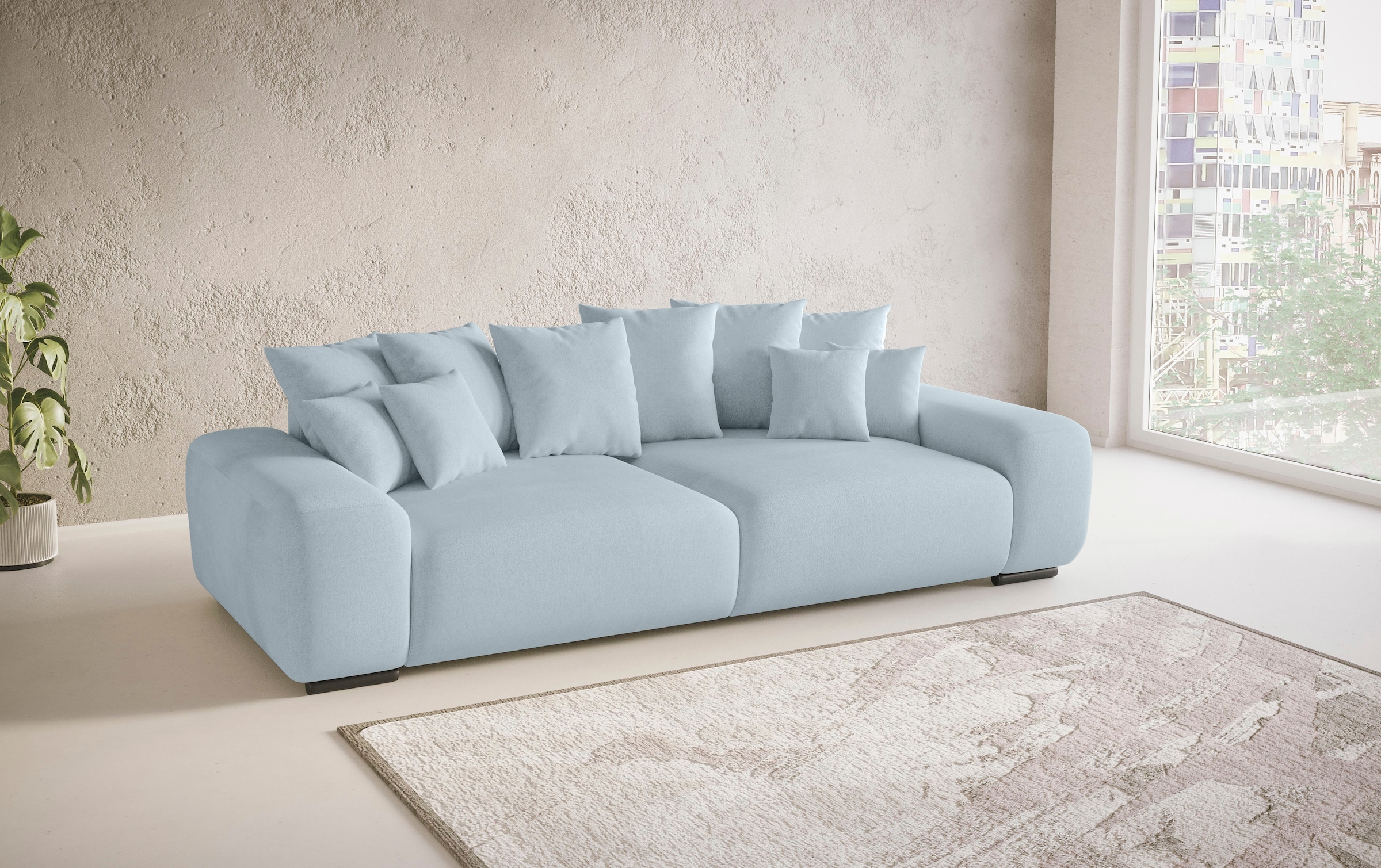 Home affaire Big-Sofa »Sundance, B/T 302/137 cm«, Dauerschläfer