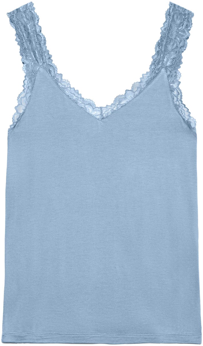 Vero Moda Trägertop »VMROSA SL TOP JRS NOOS« Viskosemischung, Spitzen Detail