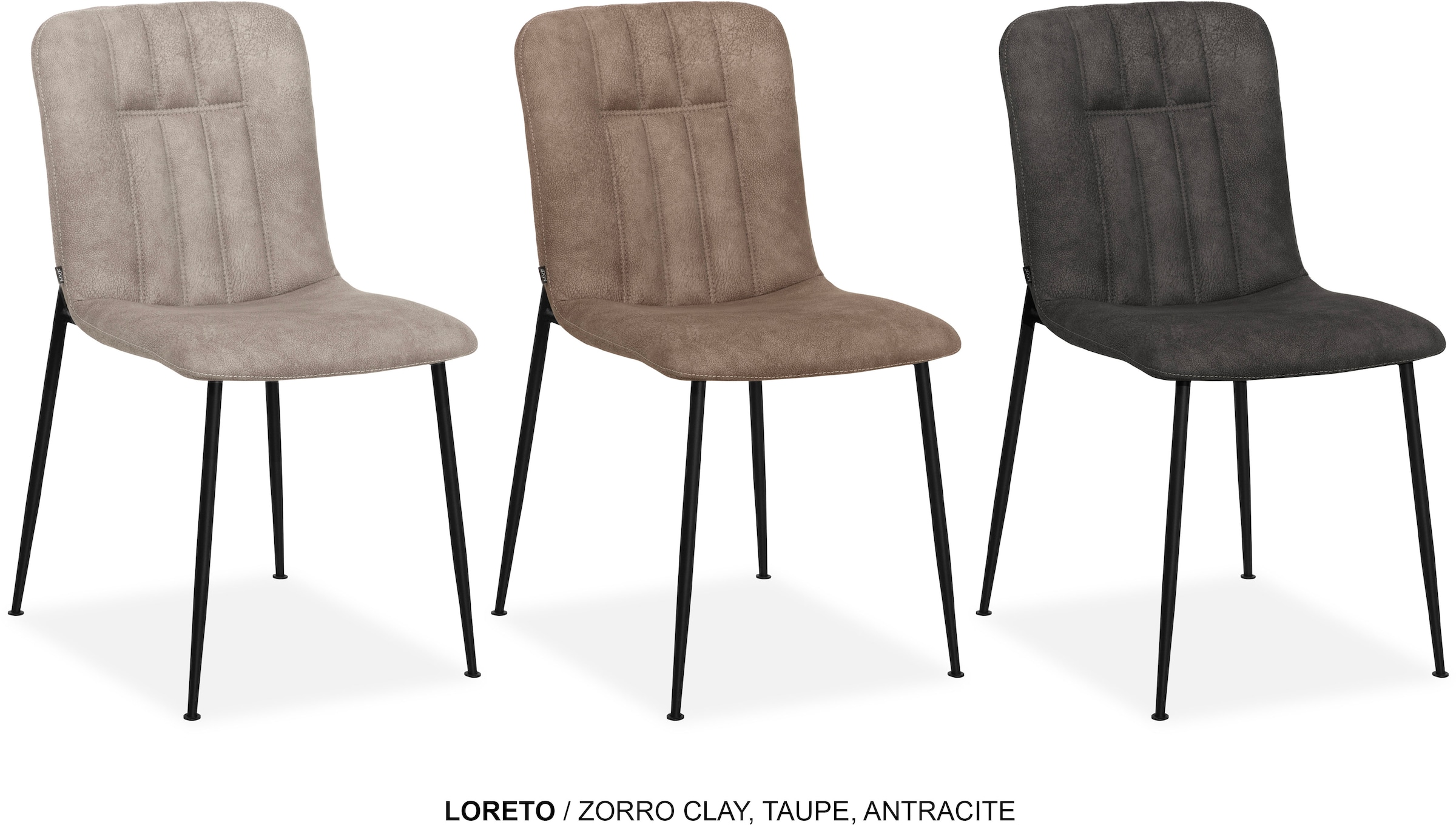 OMG Design Esszimmerstuhl »Loreto« (Set) 2 Stk.Schalenstuhl, bequem gepolstert, Esszimmerstuhl