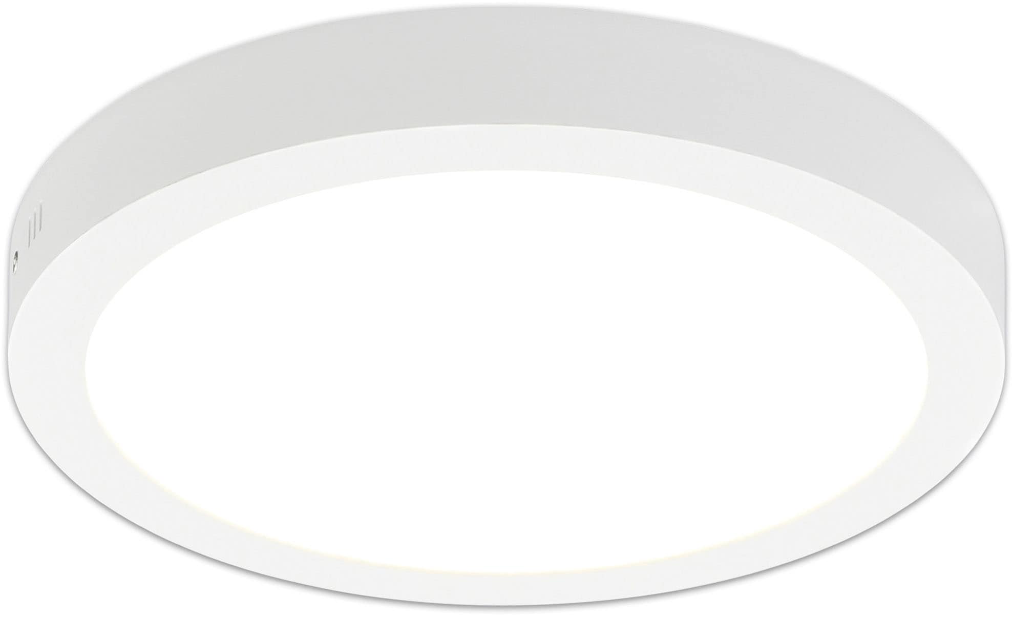 näve LED Panel »Dimplex« LED-Modul 1 Stk. Warmweiß Aufbaupanel weiß, rund, dimmbar, Phasenan- und abschnitt, D: 30cm