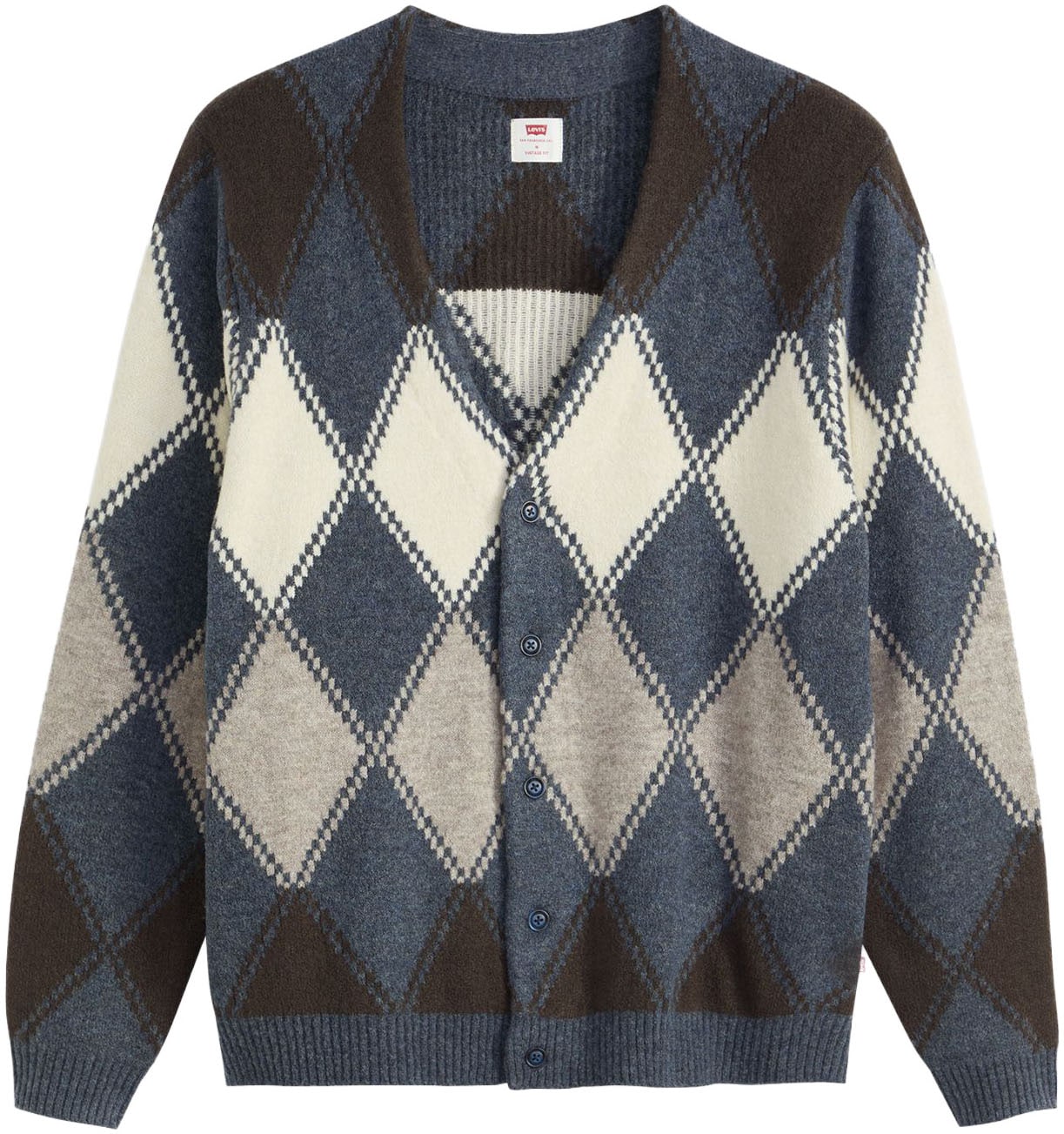 Levi's® Strickjacke, Legere Passform, pflegeleichter Materialmix