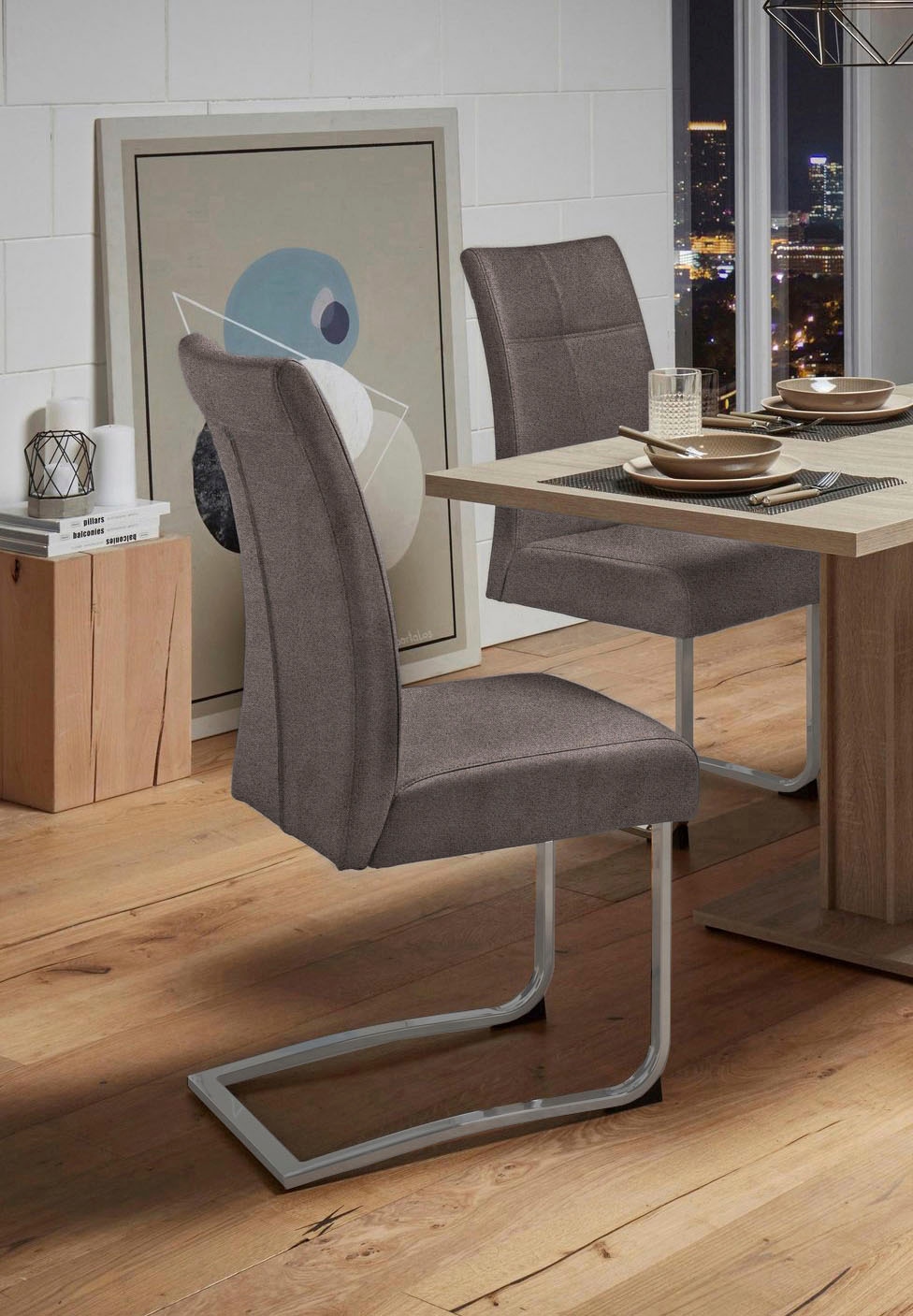 Home affaire Freischwinger »Rab« (Set) 2 Stk.Bezug in verschiedenen Qualitäten, maximale Belastbarkeit 120 kg