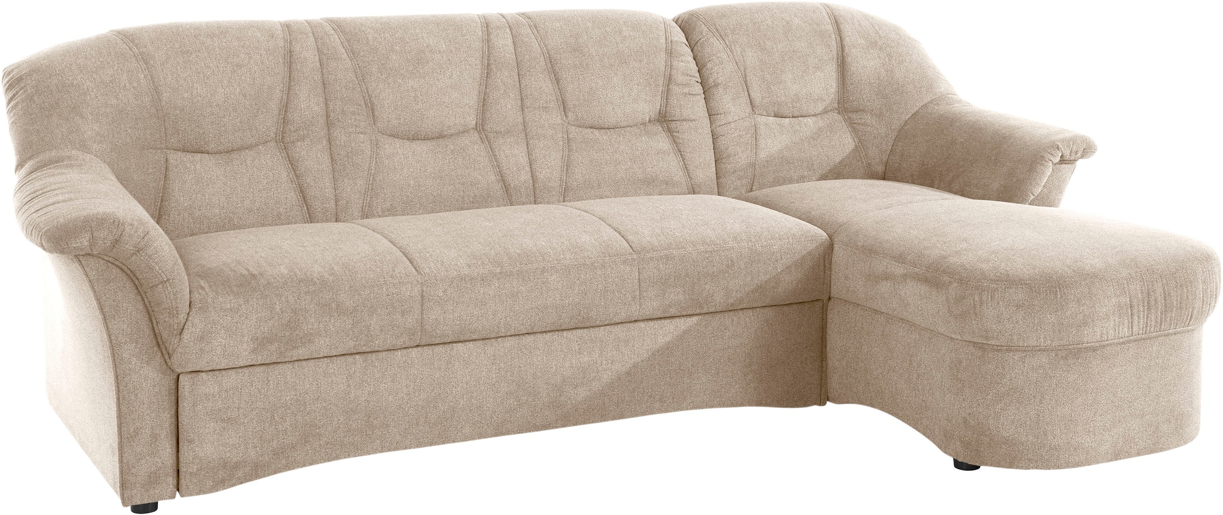 DOMO collection Ecksofa »Sarafina zeitlos und komfortabel, optional mit Federkern, L-Form«, wahlweise mit Bettfunktion