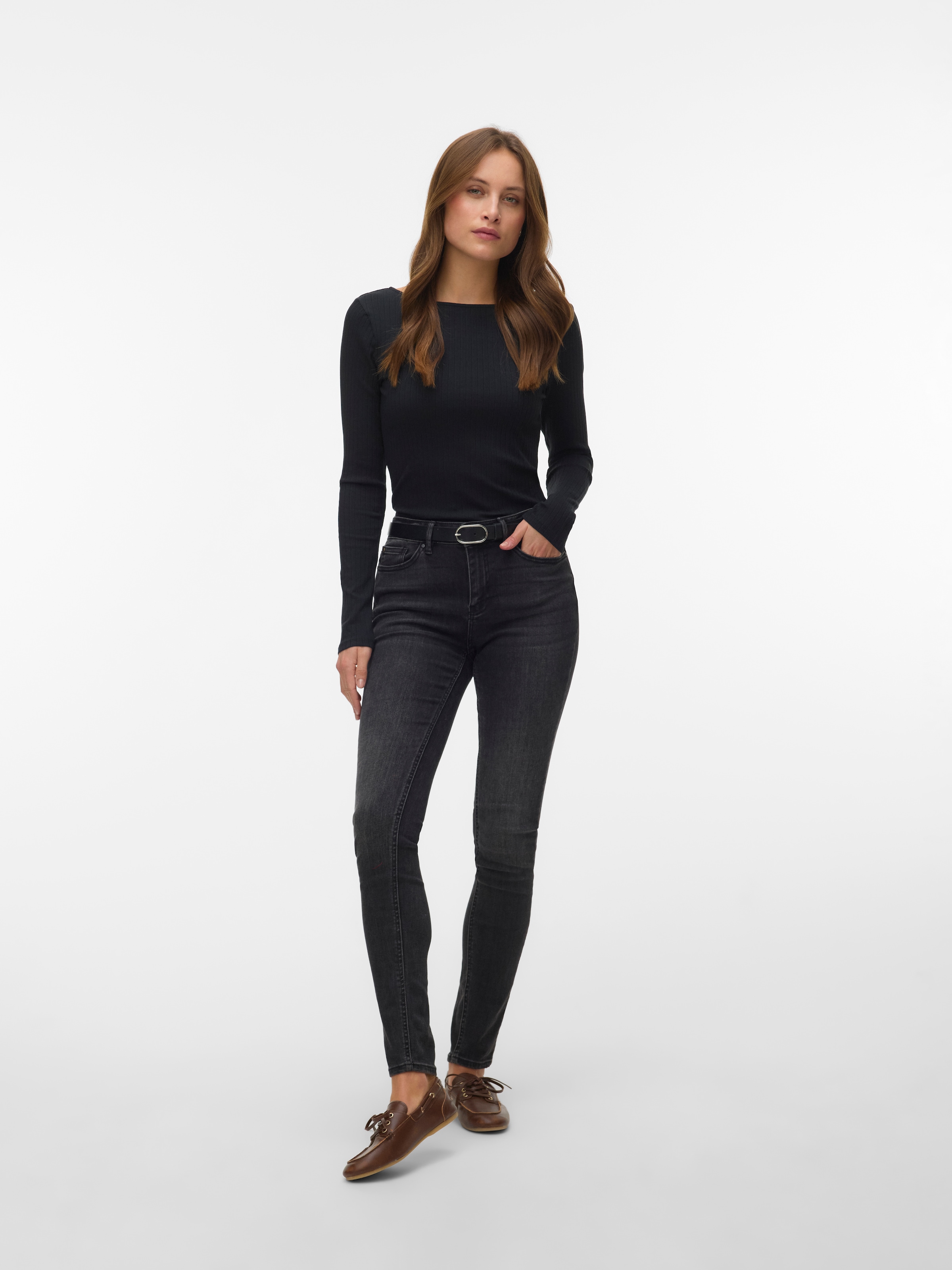 Vero Moda Langarmshirt »VMRUBY LS TOP JRS NOOS« Baumwollmischung