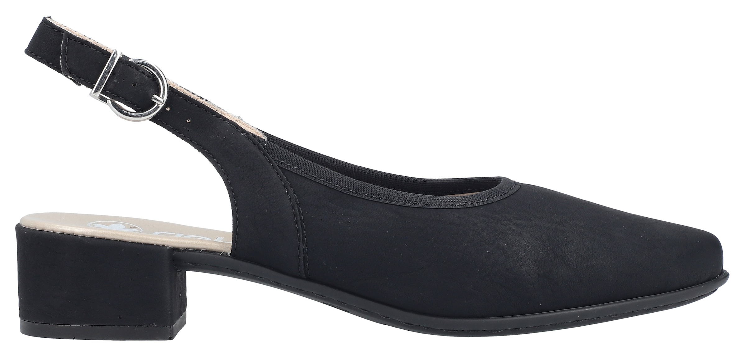 Rieker Slingsandale  Sommerschuh, Festtagsschuh, Blockabsatz, mit Riemchen