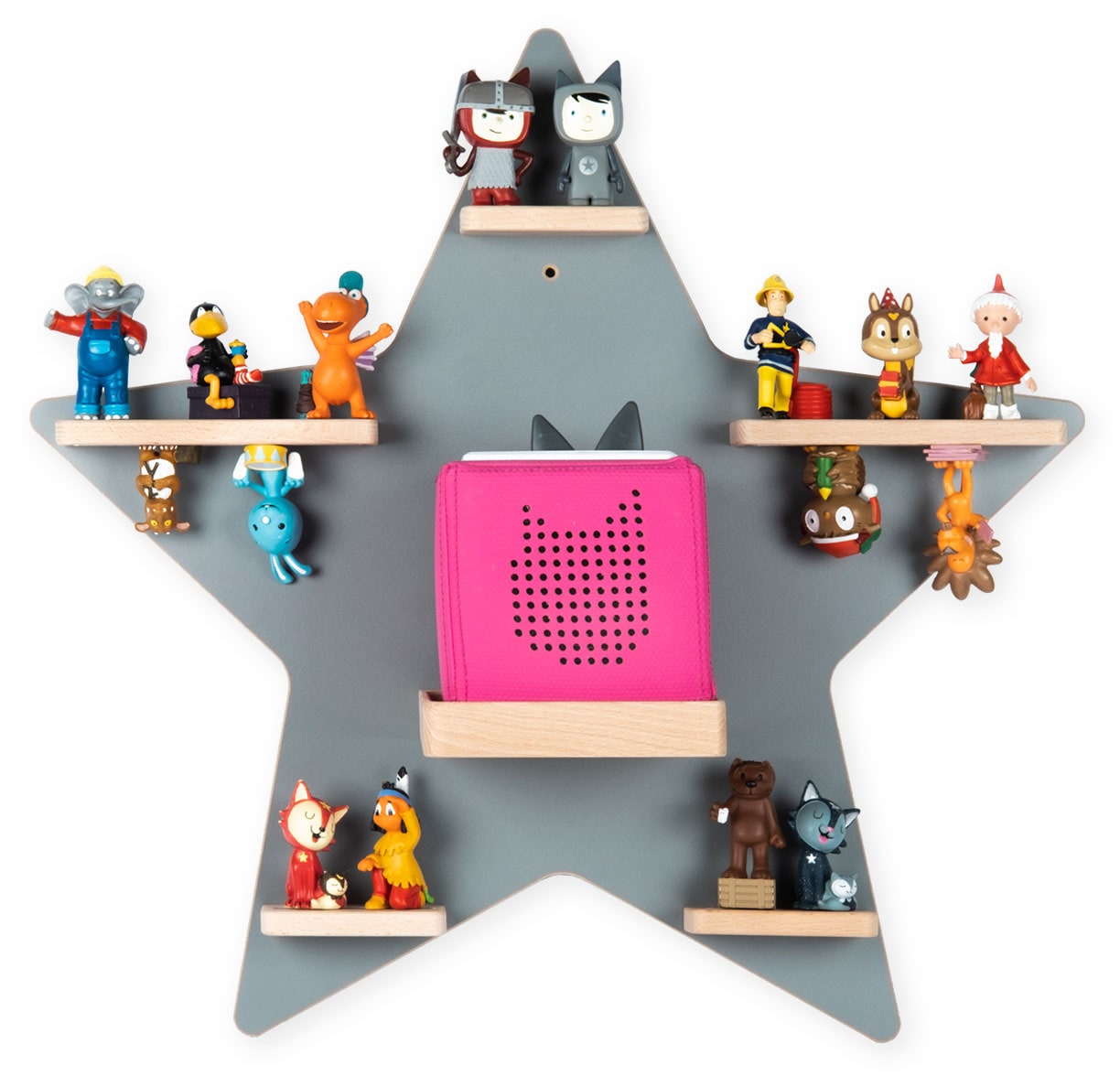 Boarti Wandregal »Regal Holz Stern Kinder Toniebox Tonies Figuren«