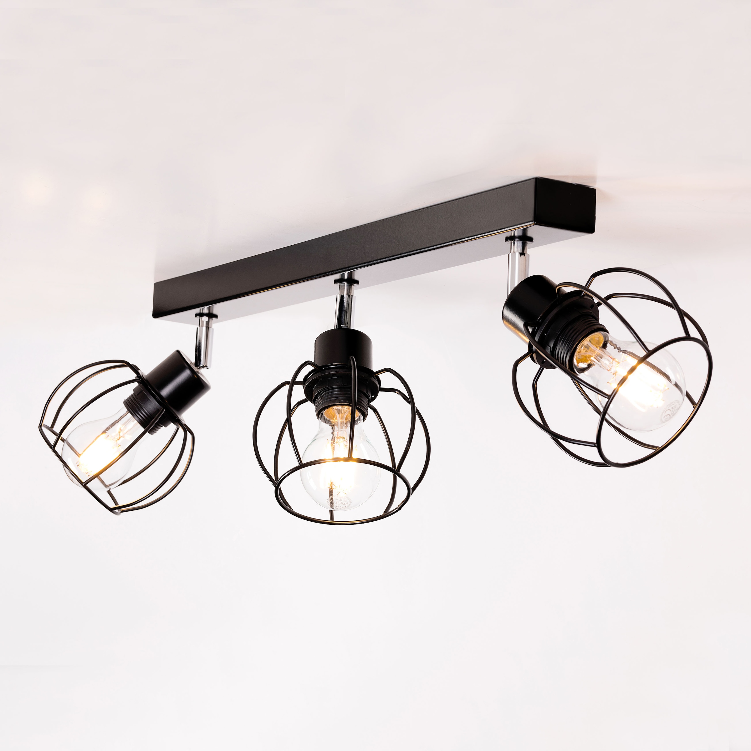 BRITOP LIGHTING Deckenleuchte »Phiphi«, 3 flammig, Leuchtmittel E27 | ohne Leuchtmittel-Leuchtmittel wechselbar, Dekorative Leuchte aus Metall, passende LM E27 / exkl, Made in Europe