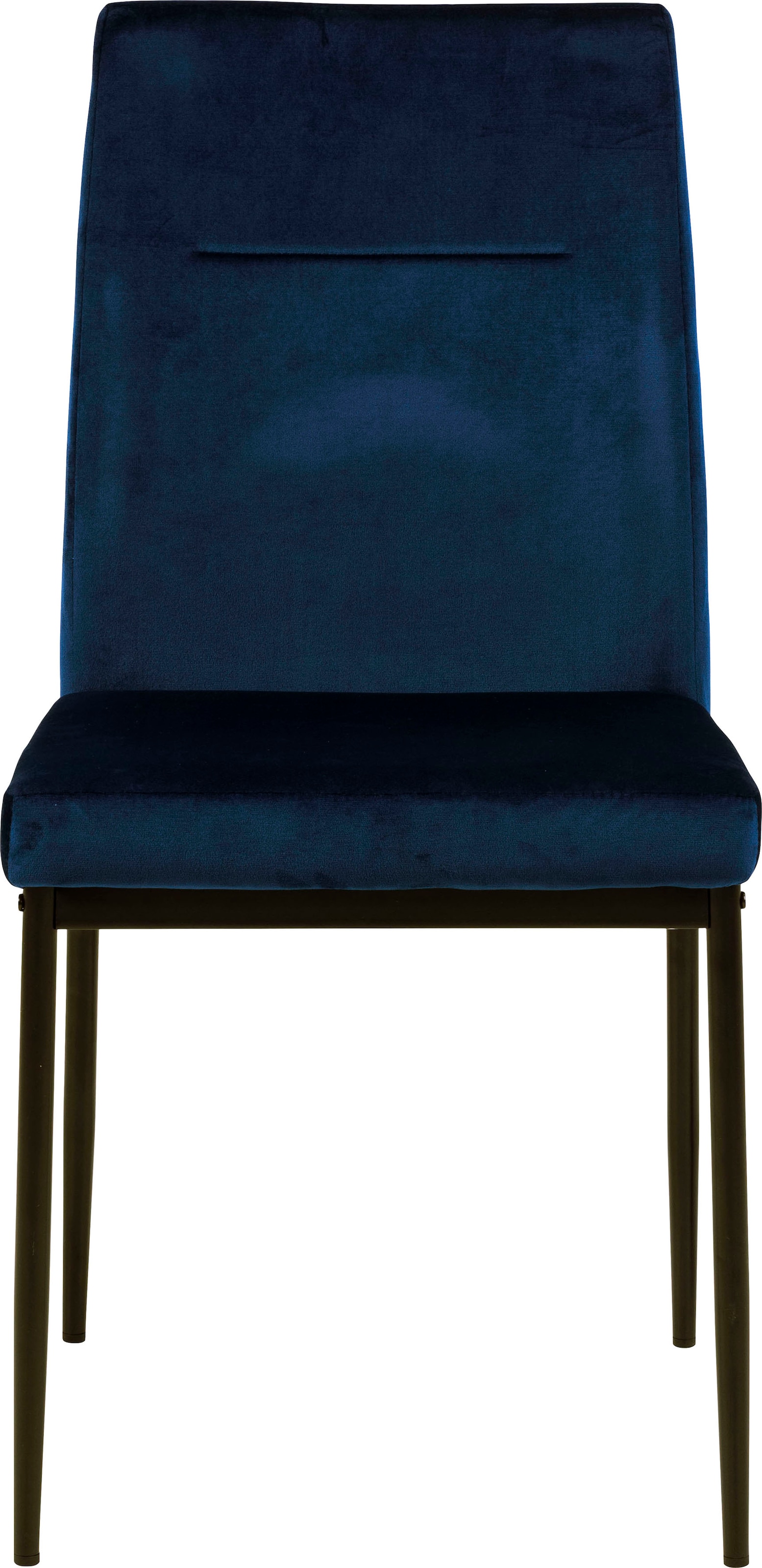 ACTONA GROUP Esszimmerstuhl »Doris«, 2 St., Polyester-Velvet, mit lebendigem Stoff, schlanke, schwarze Metallbeine