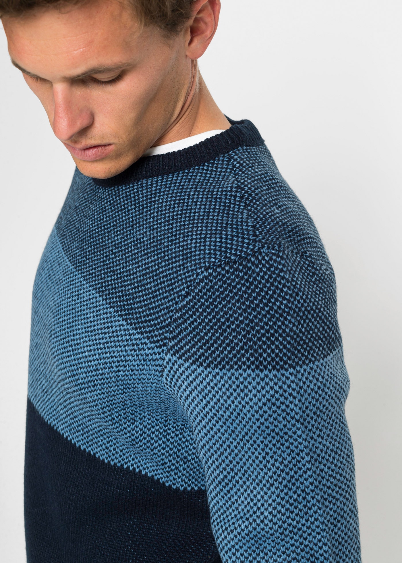 bonprix Strickpullover mit Streifen Muster