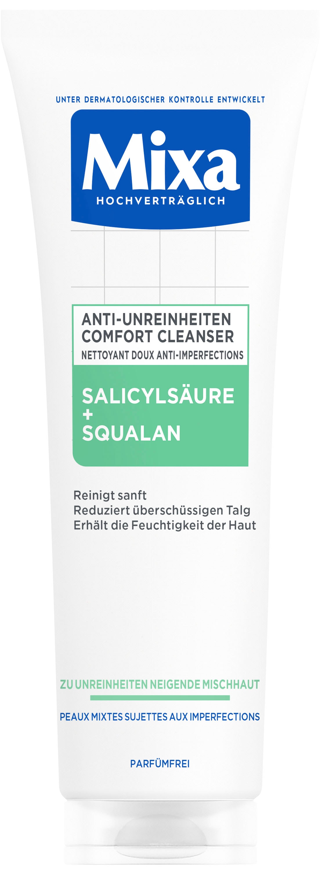 Pflegestift »Mixa Anti-Unreinheiten Comfort Cleanser«, mit hoher Wirksamkeit