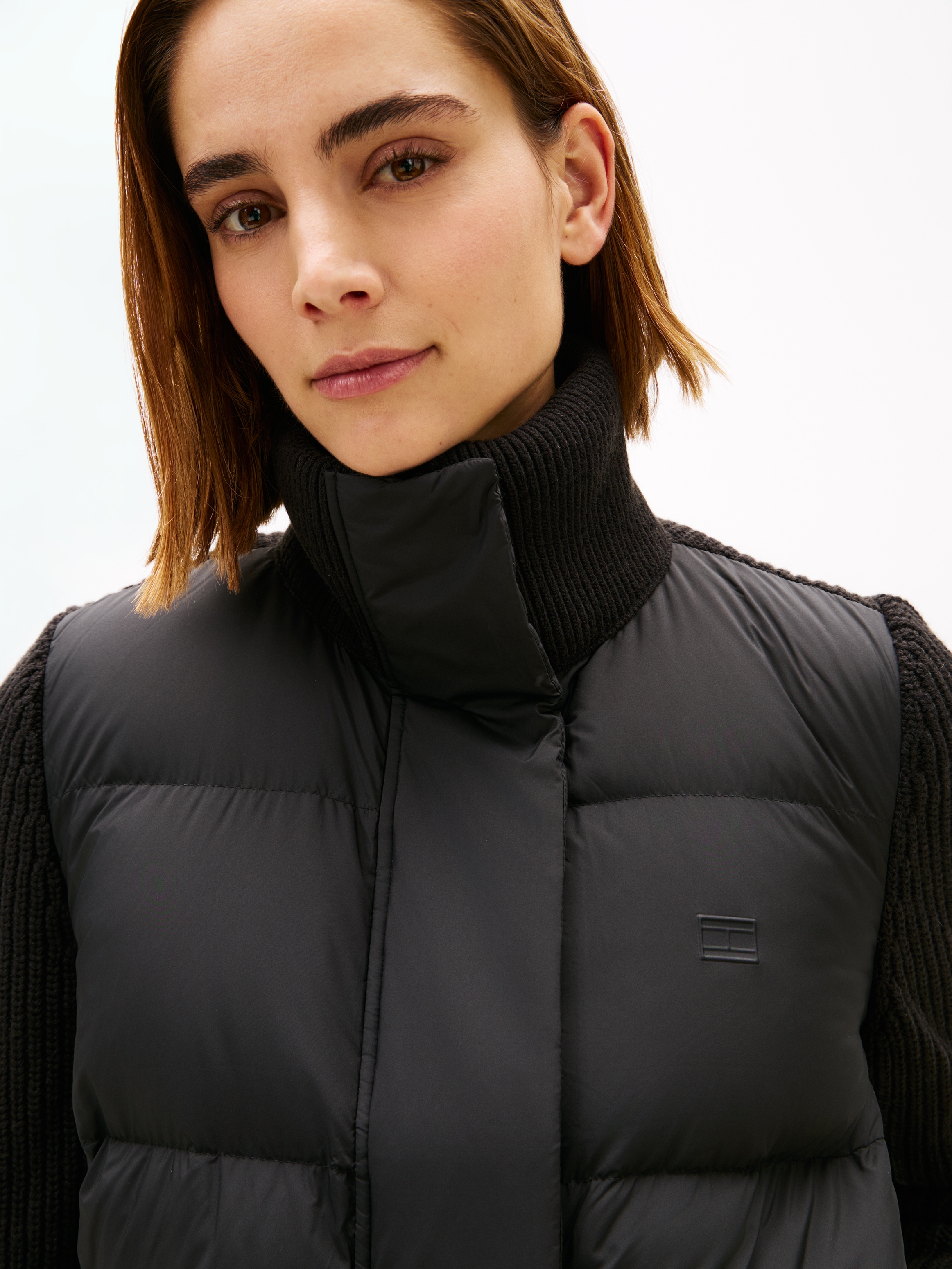 Tommy Hilfiger Steppjacke »MODERN DOWN KNIT MIX REG JACKET«