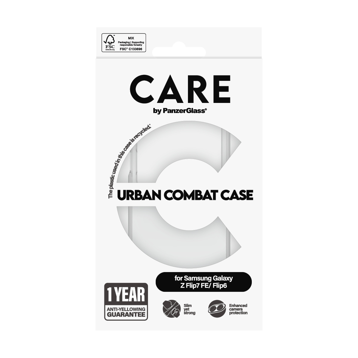 CARE by PanzerGlass Handyhülle »Urban Combat Case für Samsung Galaxy Z Flip7 FE/Flip6« Samsung Galaxy Z Flip6 | Samsung Galaxy Z Flip7 FE Backcover, Schutzhülle, Handyschutzhülle, Case, Schutzcase, stoßfest